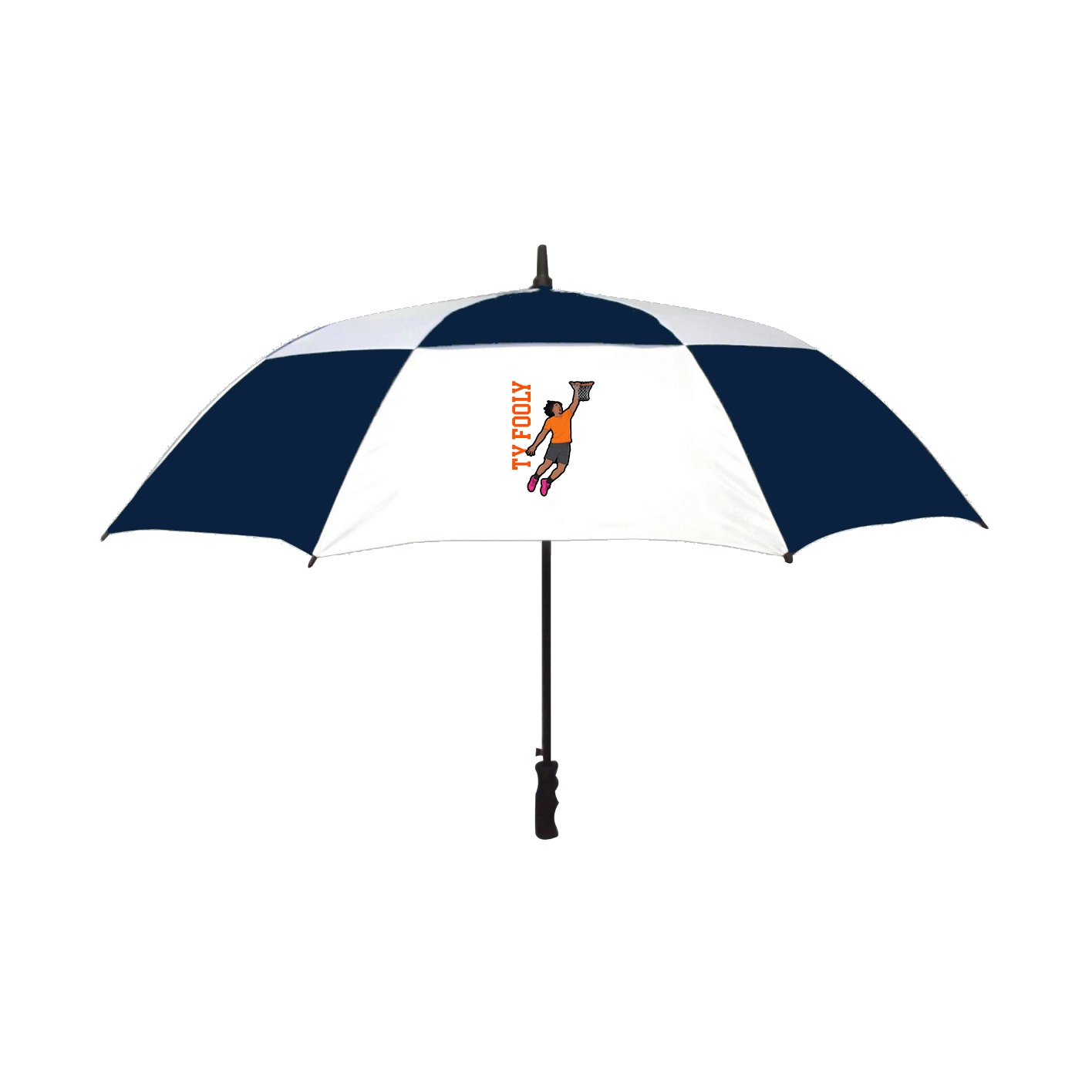 Golf Umbrella — Name Vertical in Navy