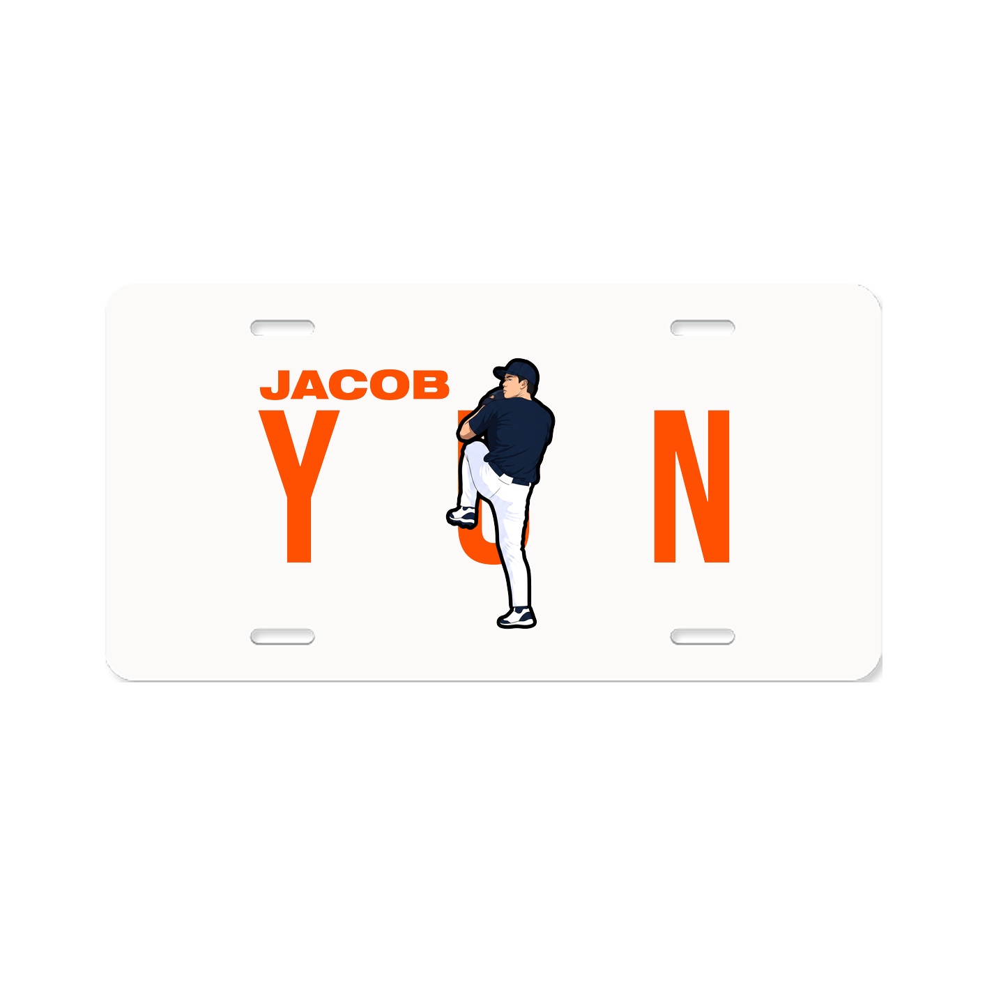 License Plate — Player Name in Classic
