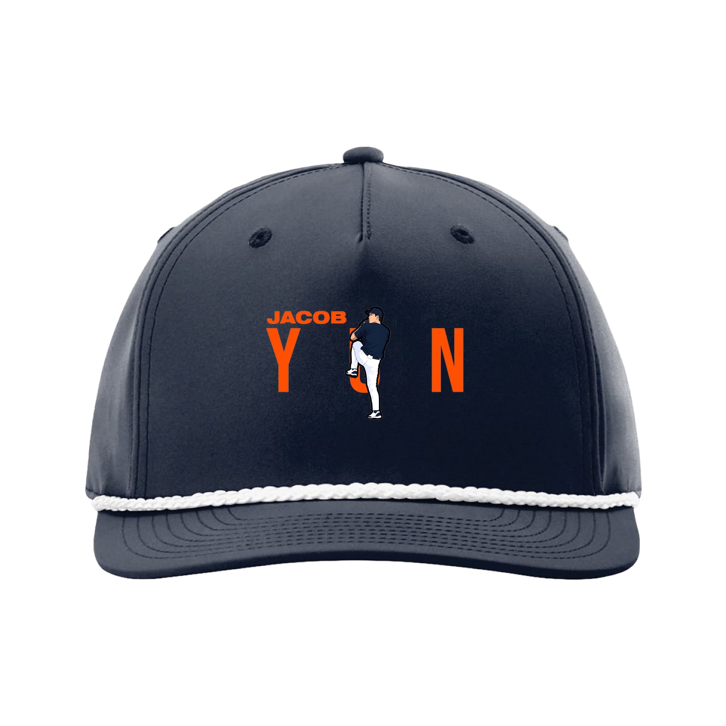 Five-Panel Classic Rope Cap — Player Name in Navy
