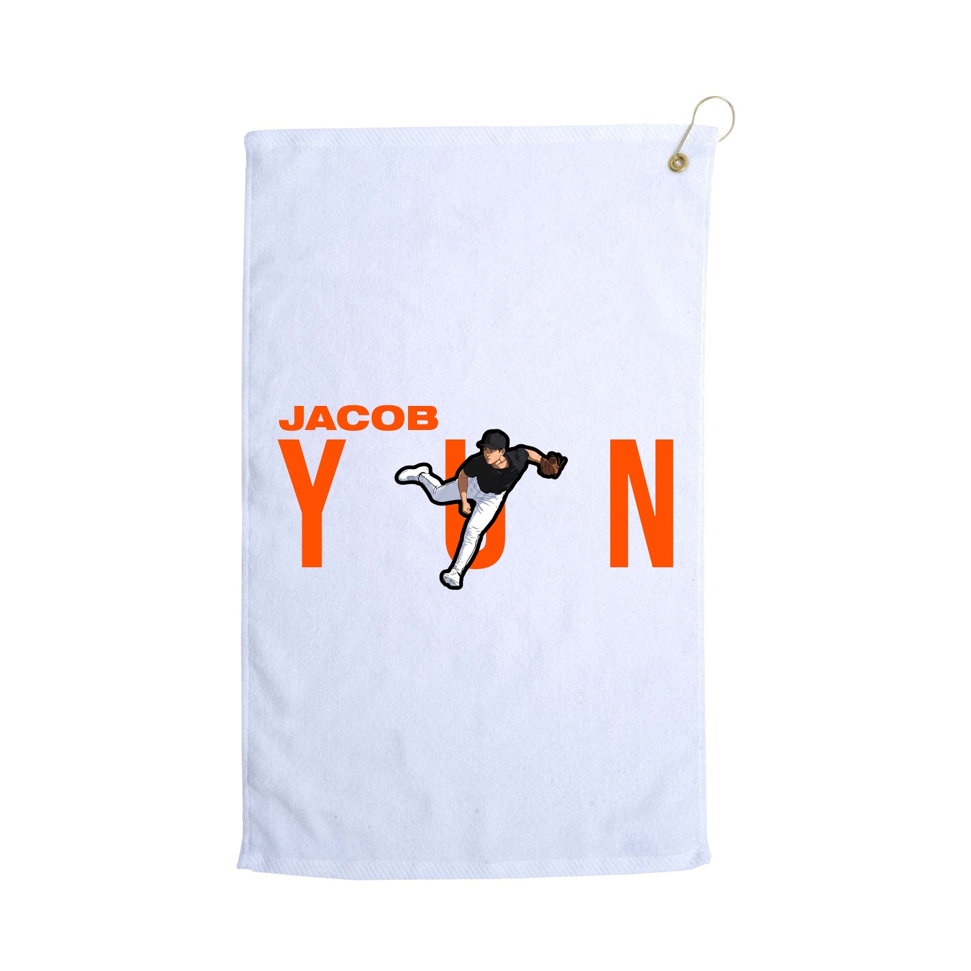 Golf Towel — Player Name in White