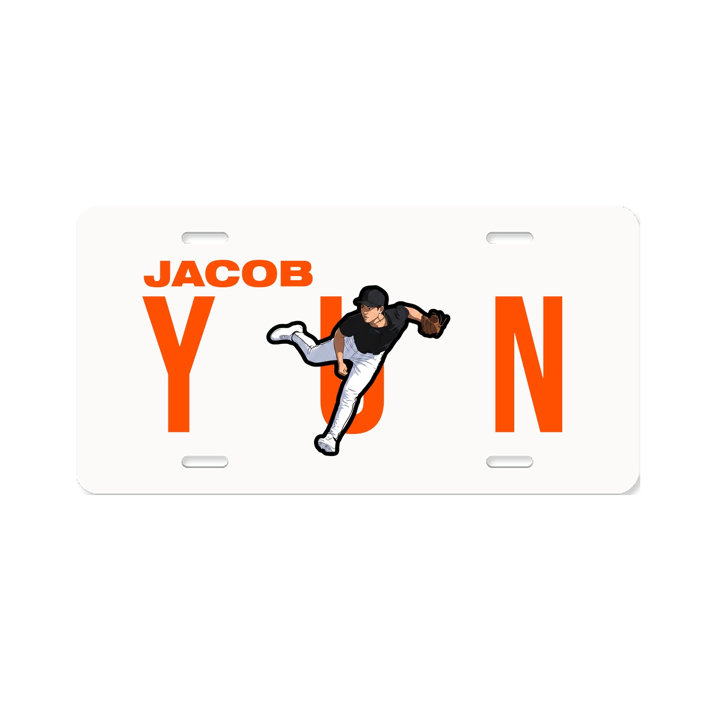 License Plate — Player Name in Classic