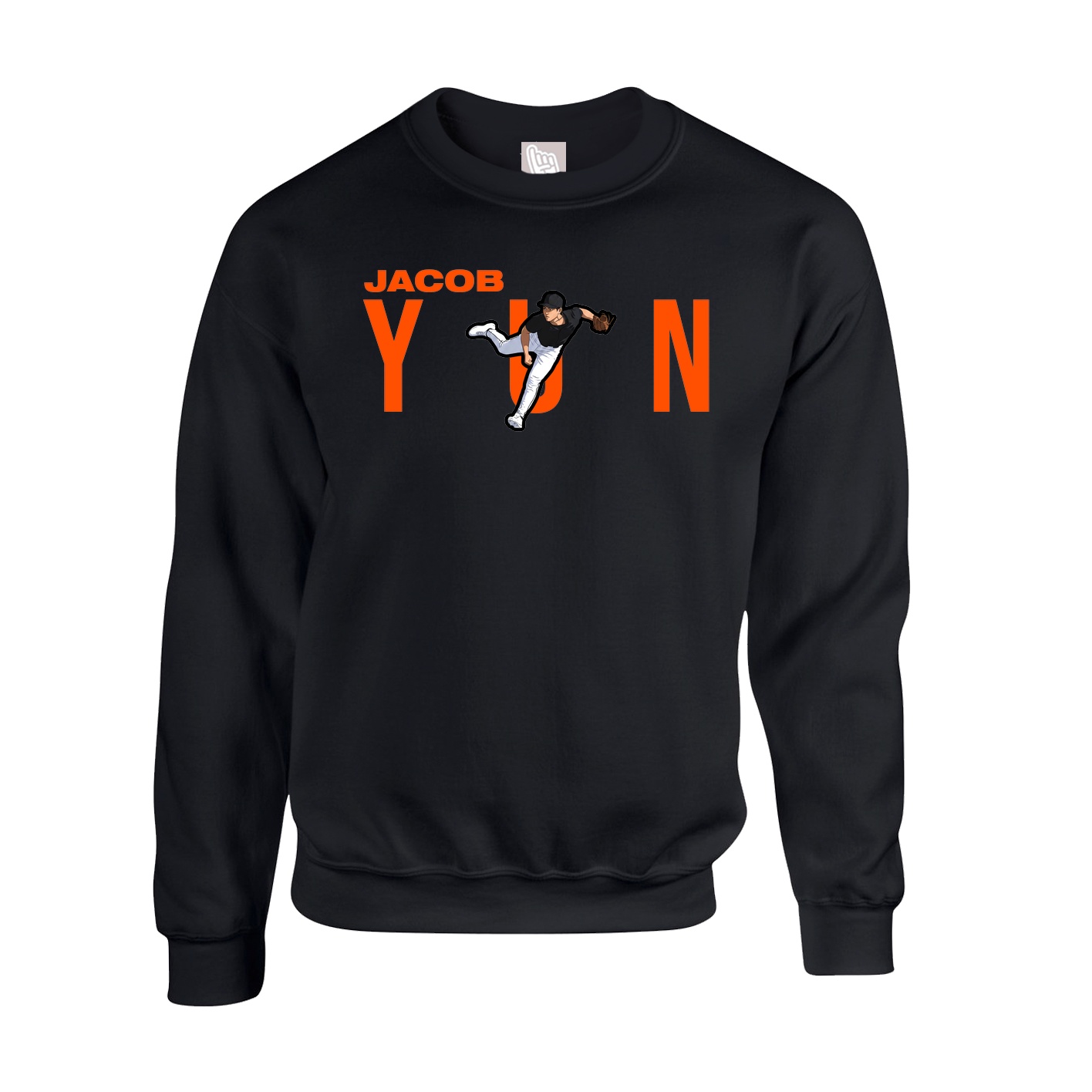 Fleece Crew — Player Name in Black