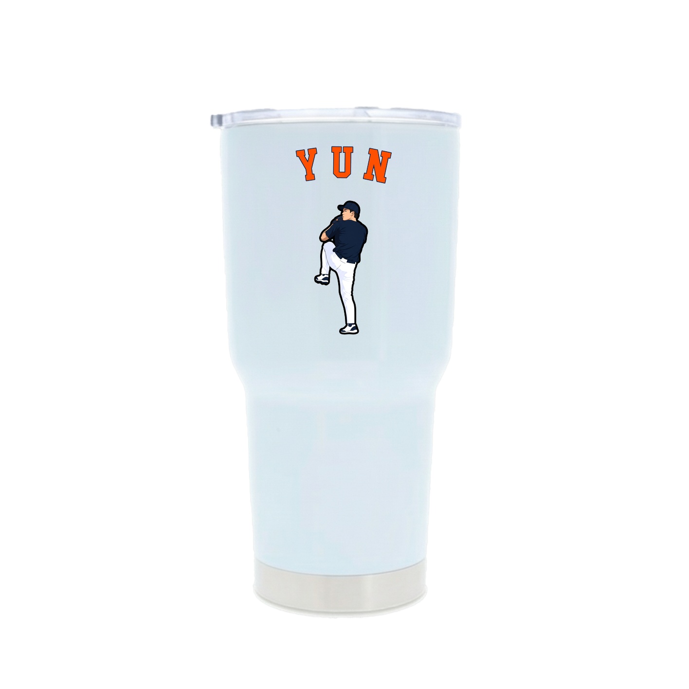 30oz Stainless Steel Tumbler — Shirsey Arch in White