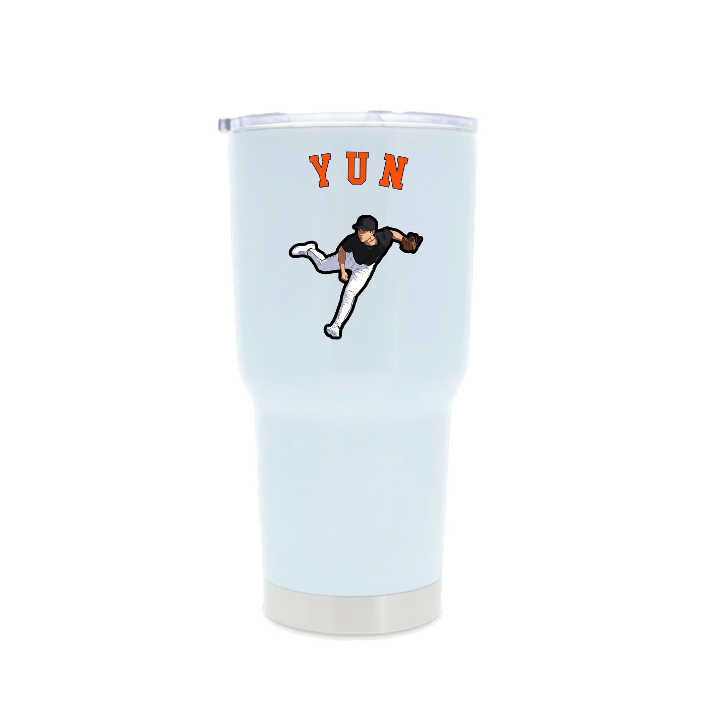 30oz Stainless Steel Tumbler — Shirsey Arch in White