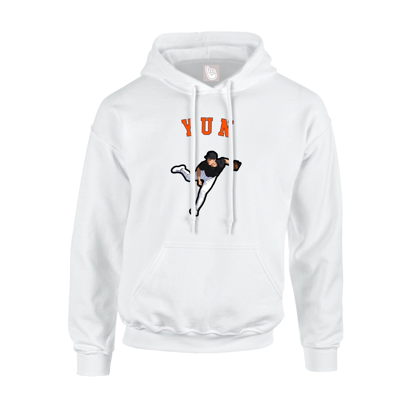 Youth Hoodie — Shirsey Arch in White