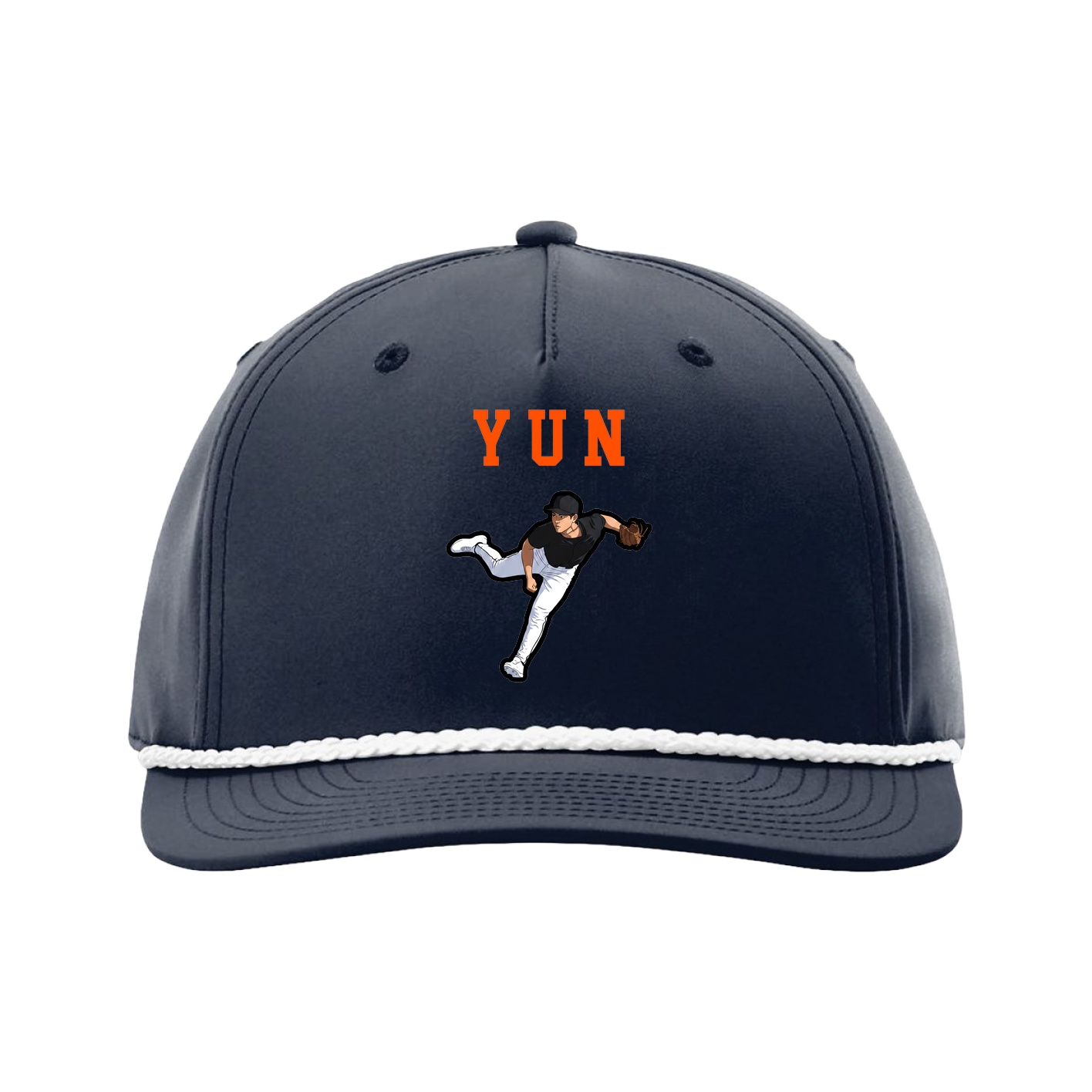 Five-Panel Classic Rope Cap — Shirsey in Navy