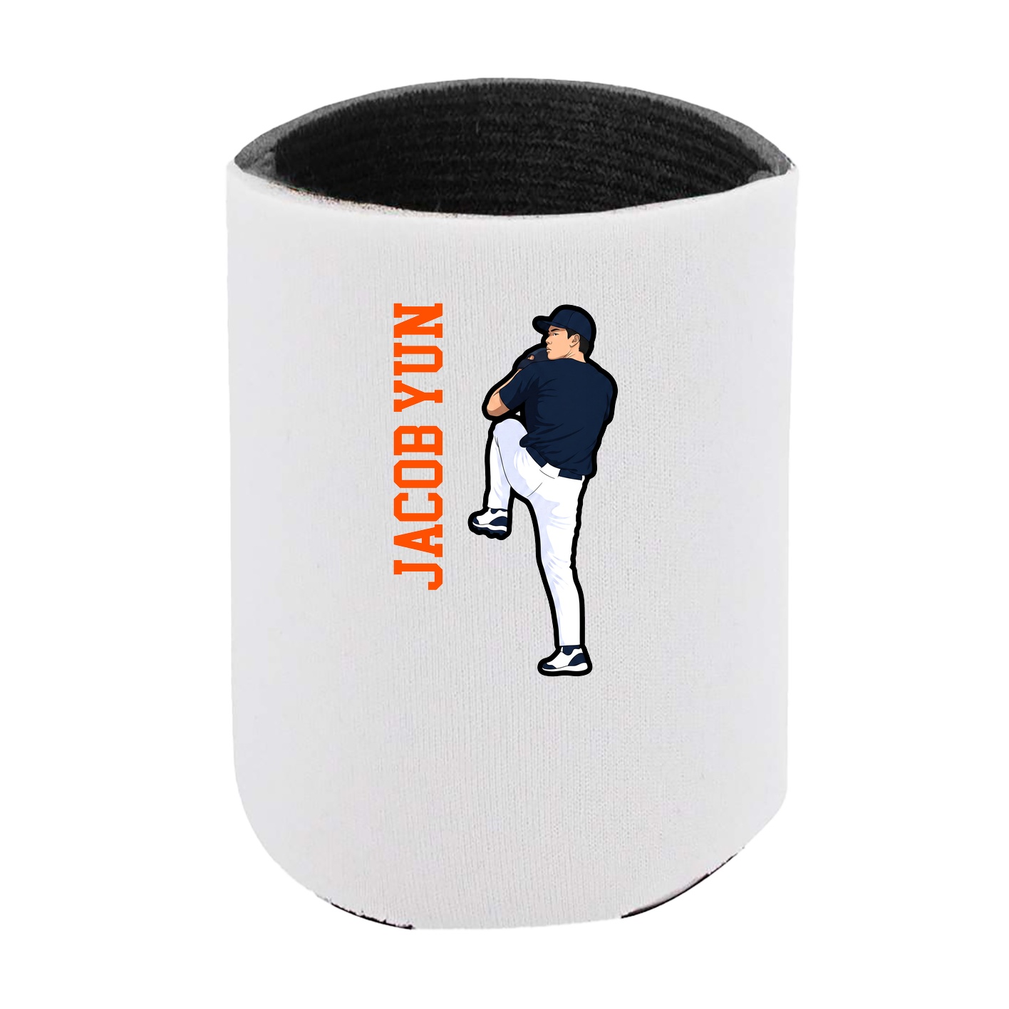 Can Holder — Name Vertical in White