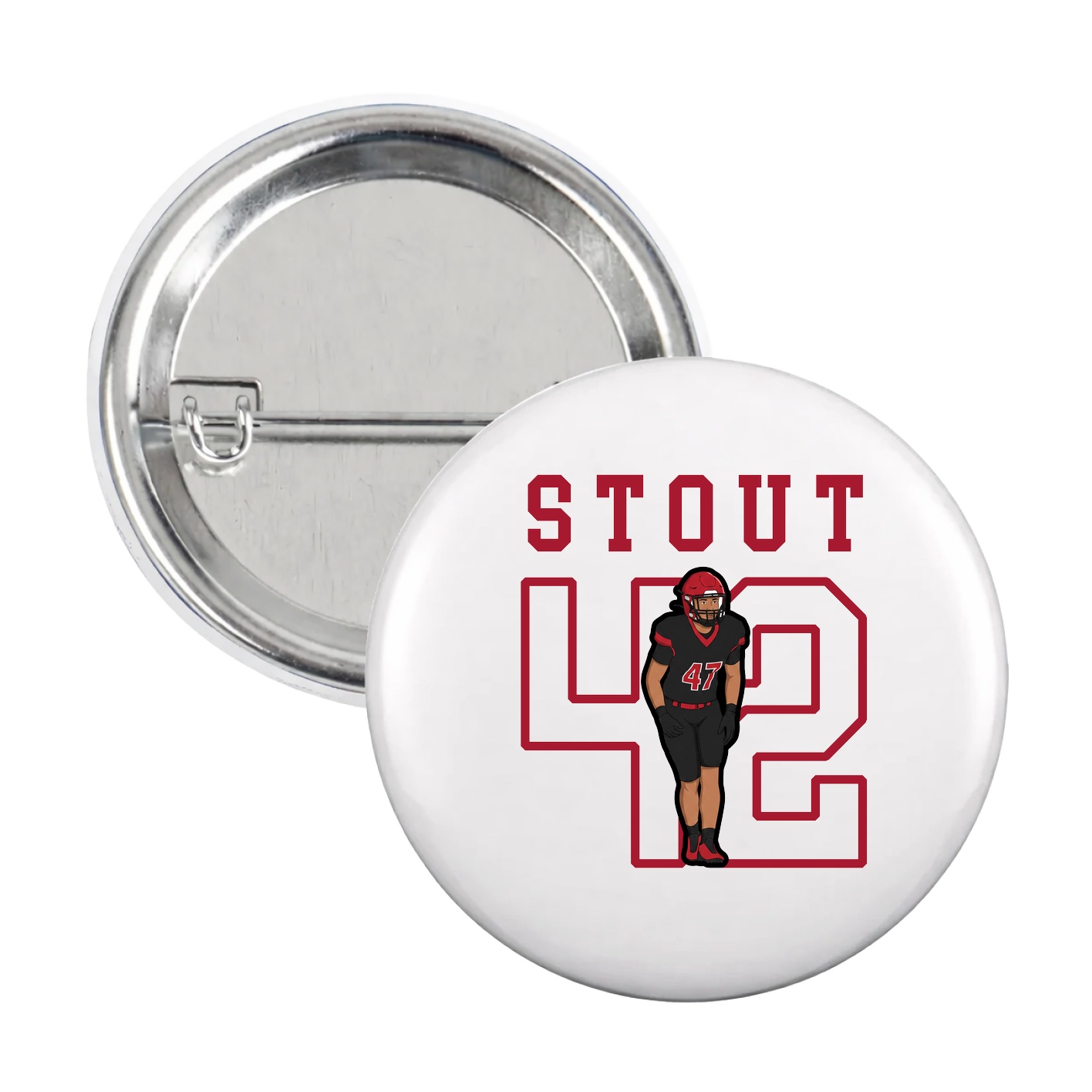 Game Day Button — Shirsey in White