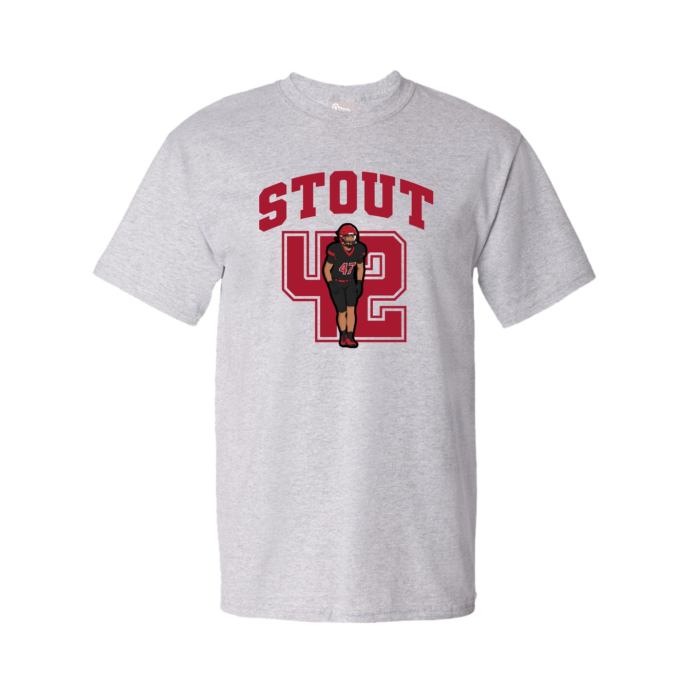 Youth Tee — Number in Grey