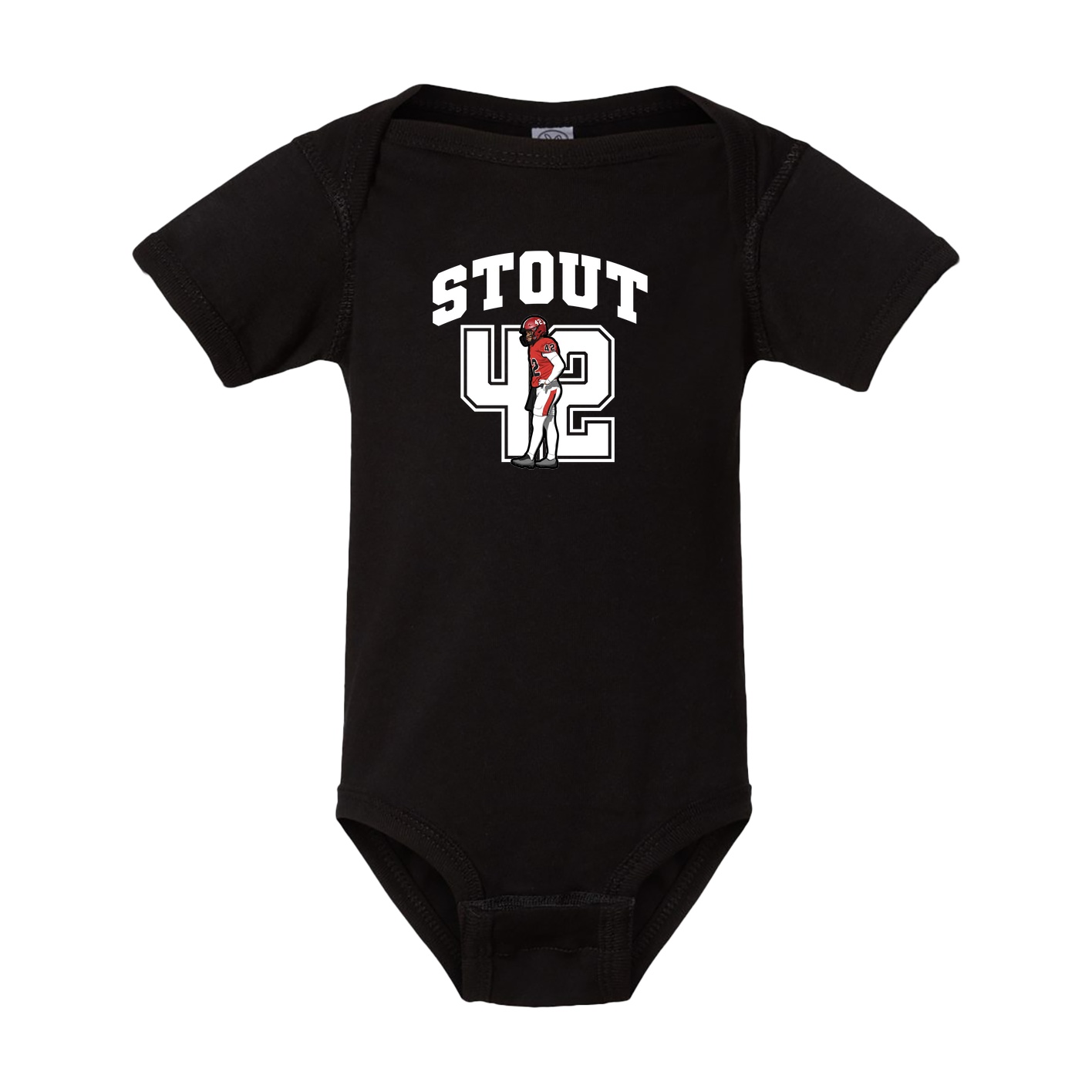 Baby Onesie — Number in Black