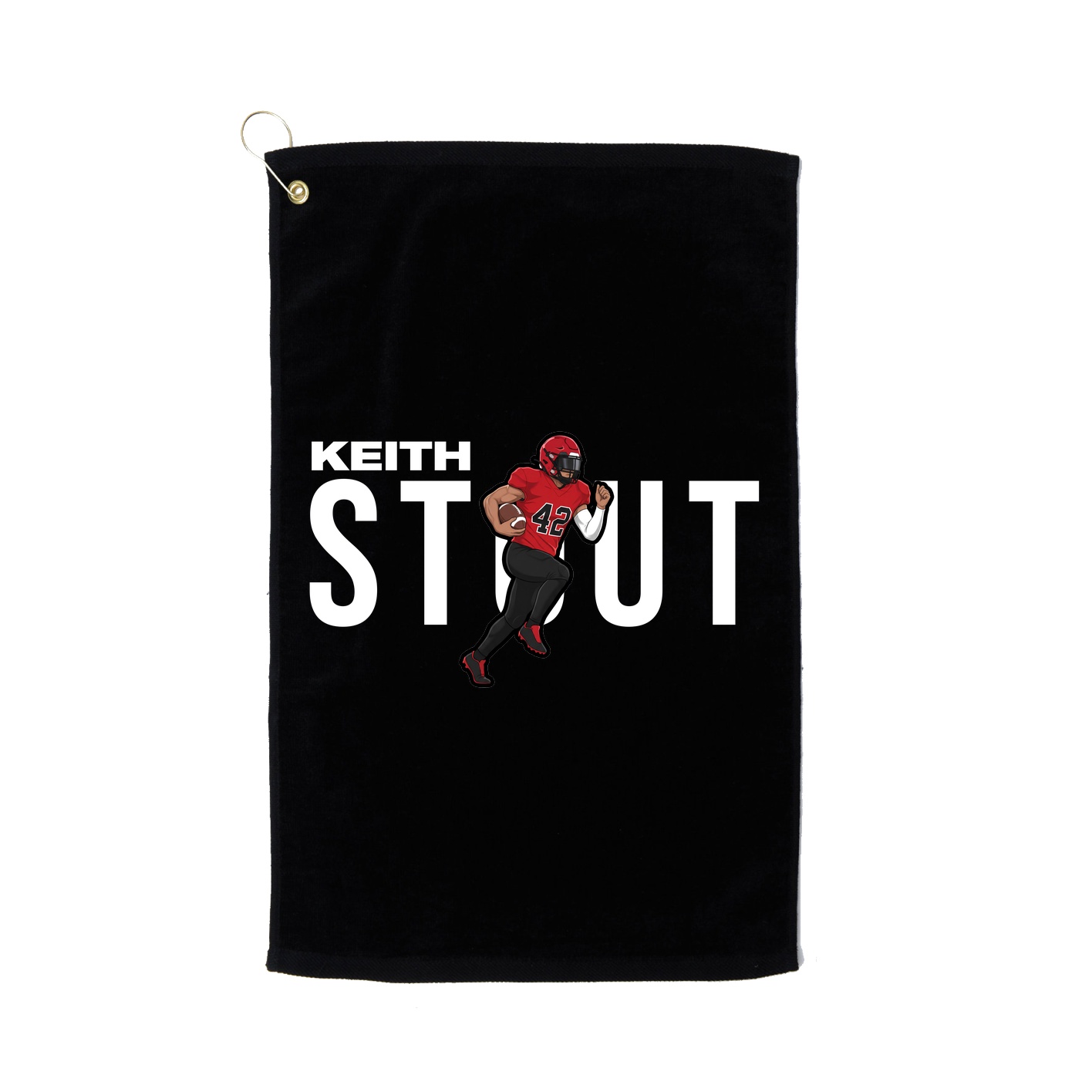 Golf Towel — Player Name in Black