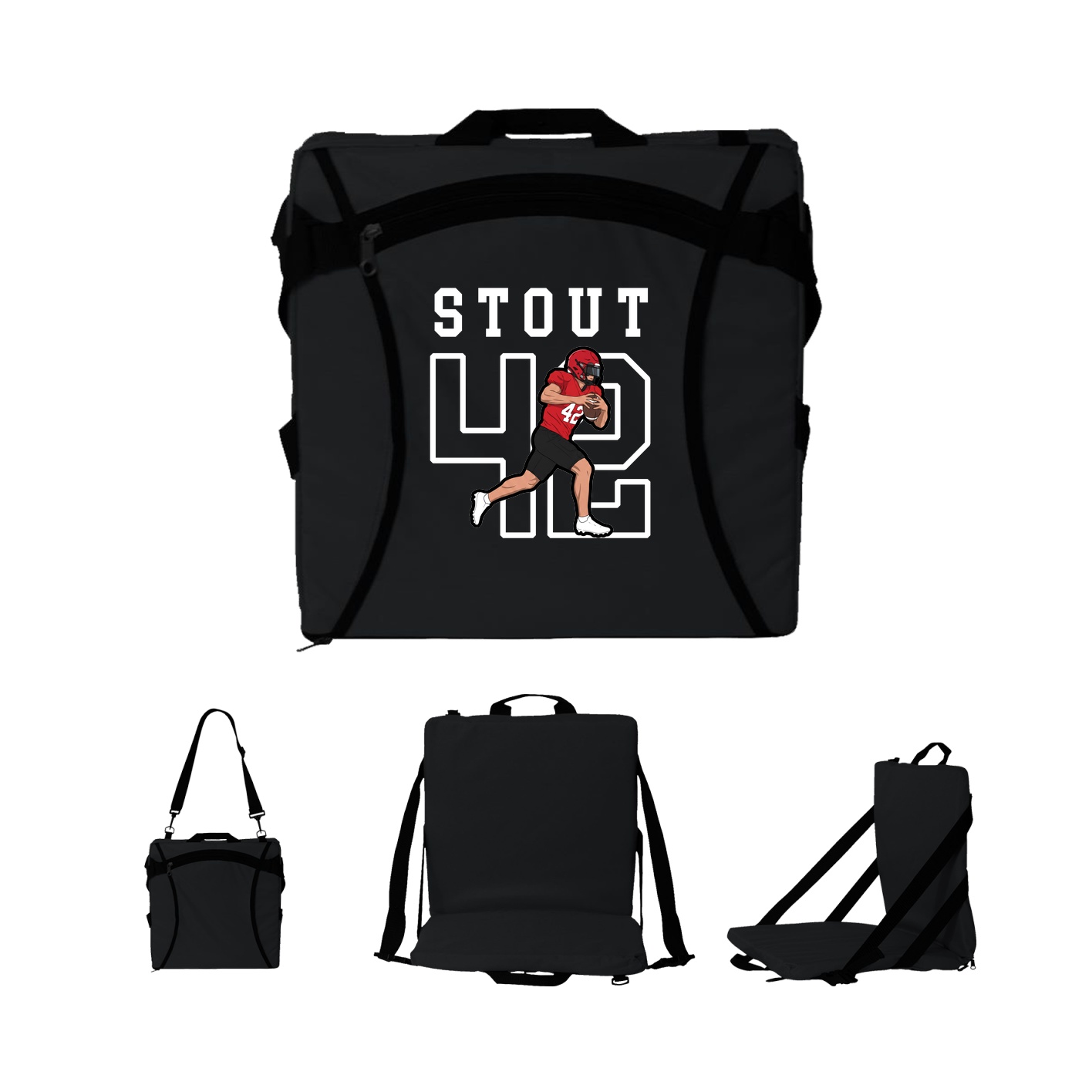Folding Stadium Seat — Shirsey in Black