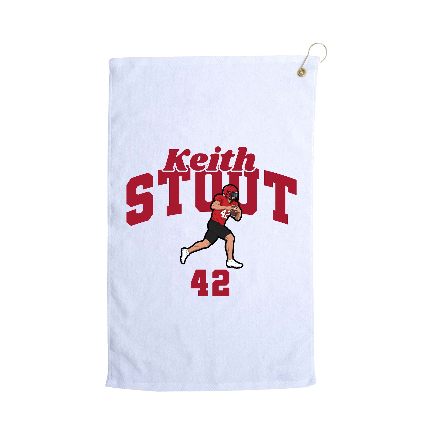 Golf Towel — Signature Arch in White