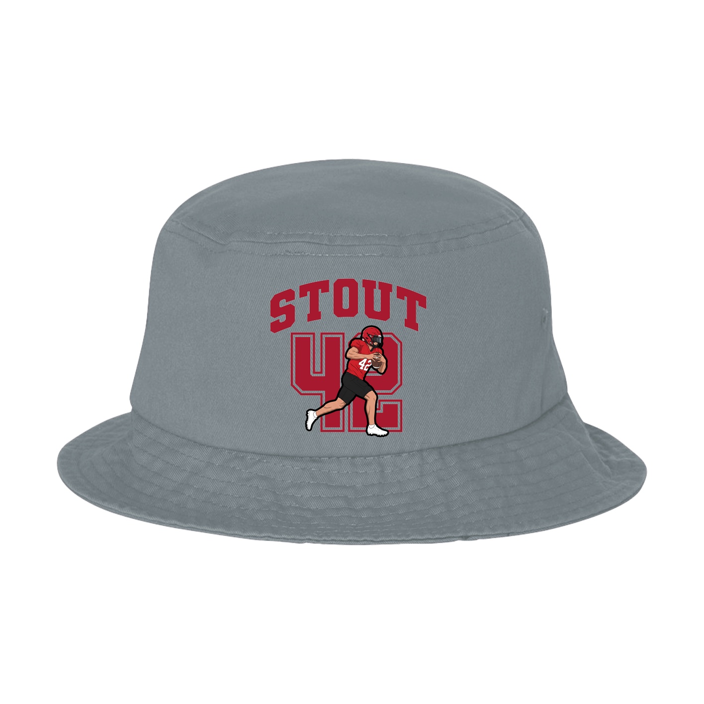 Bucket Cap — Number in Grey