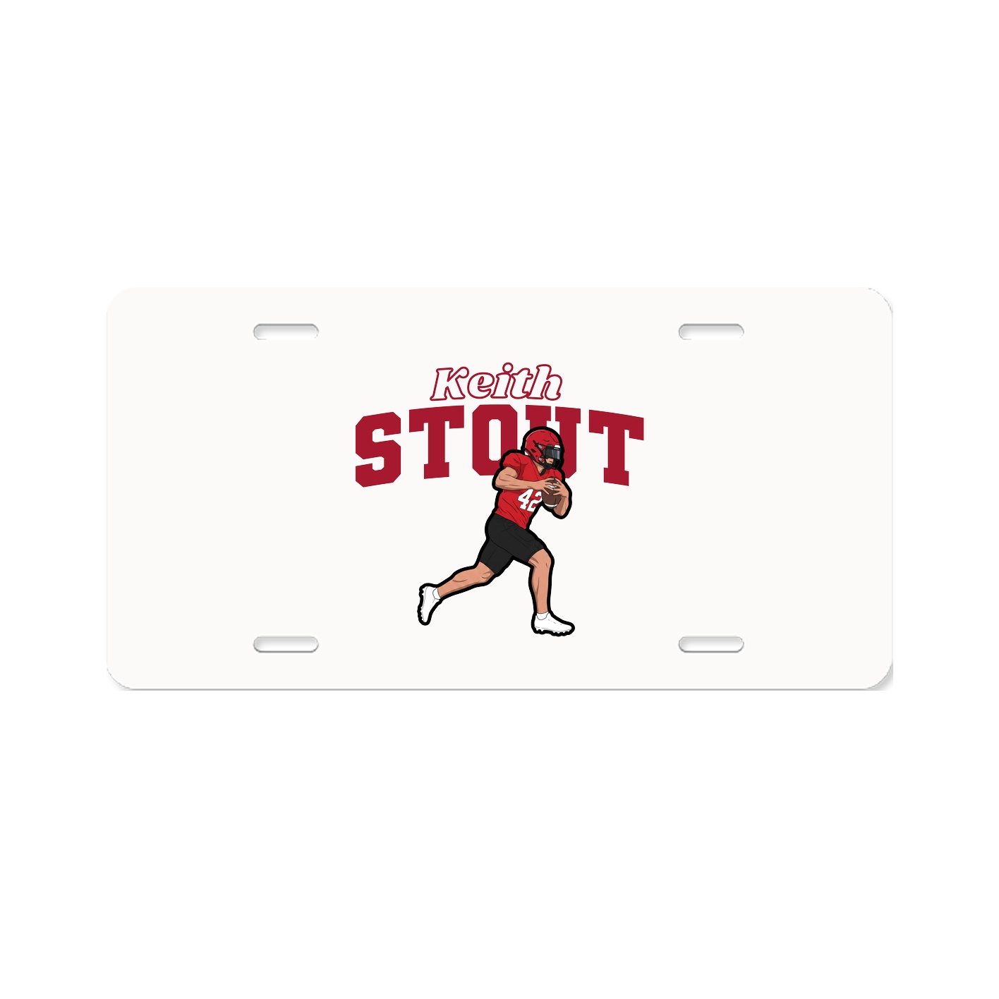 License Plate — Name Arch in Classic