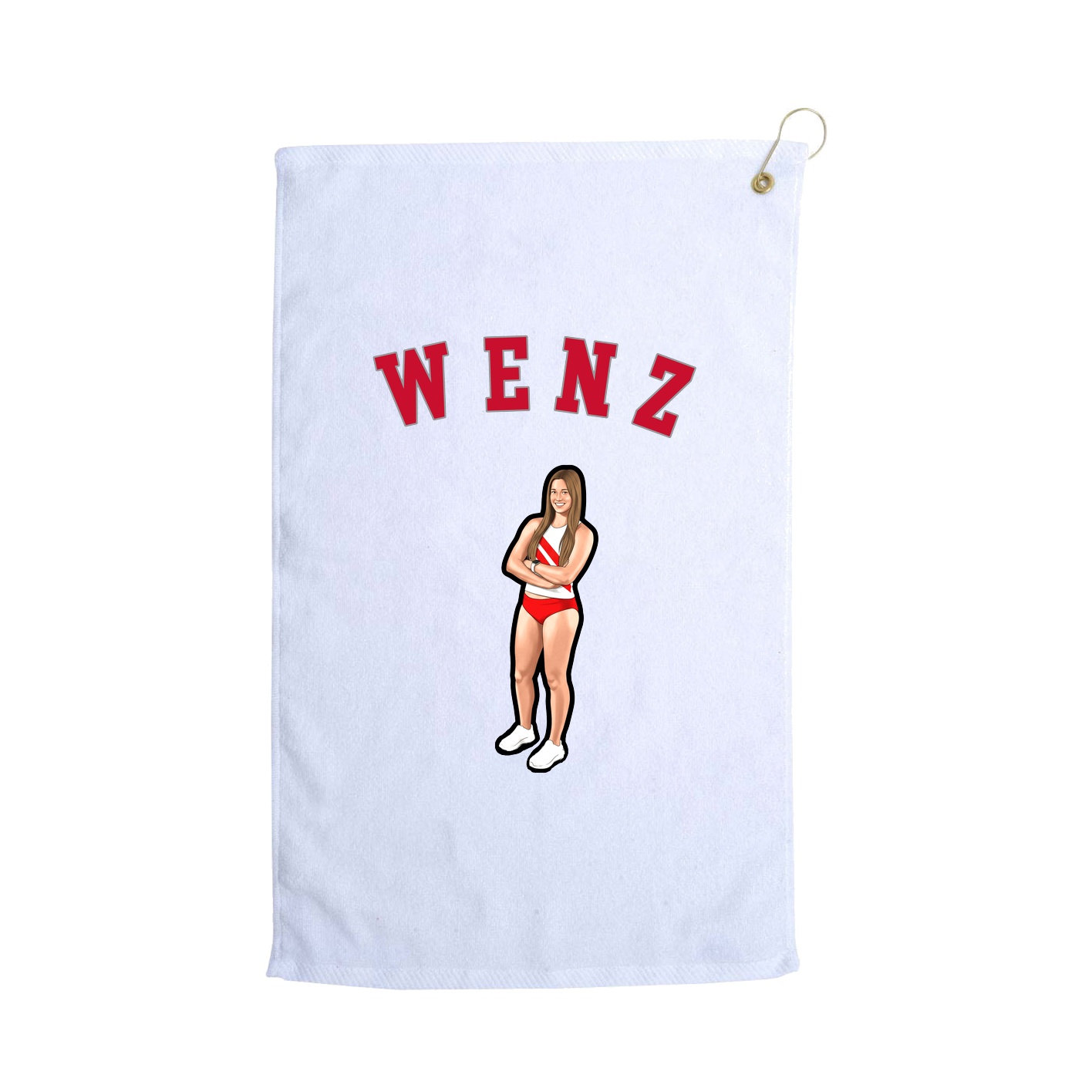 Golf Towel — Shirsey Arch in White