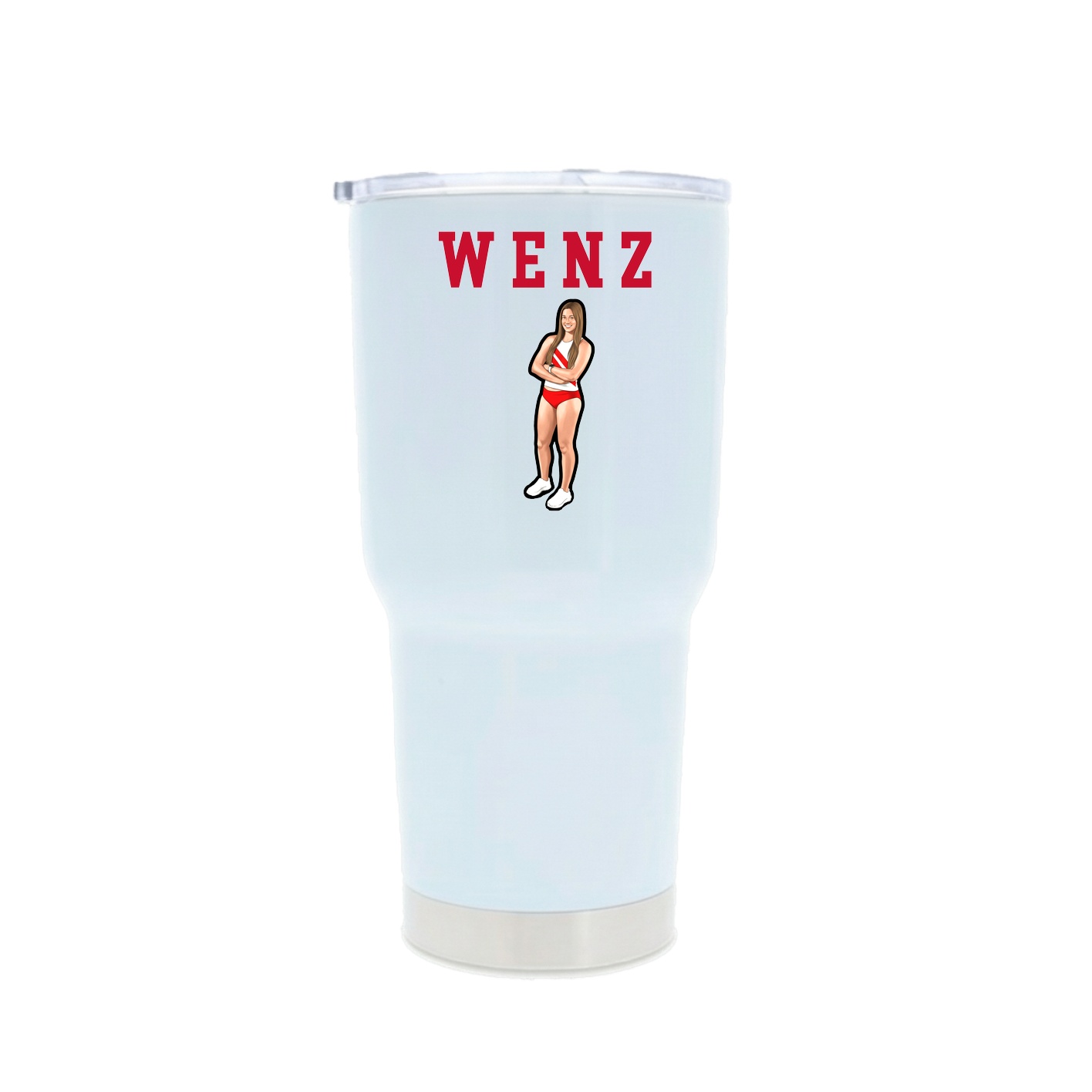 30oz Stainless Steel Tumbler — Shirsey in White