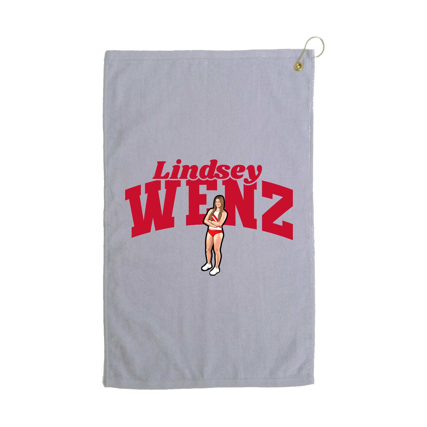 Golf Towel — Signature Arch in Grey