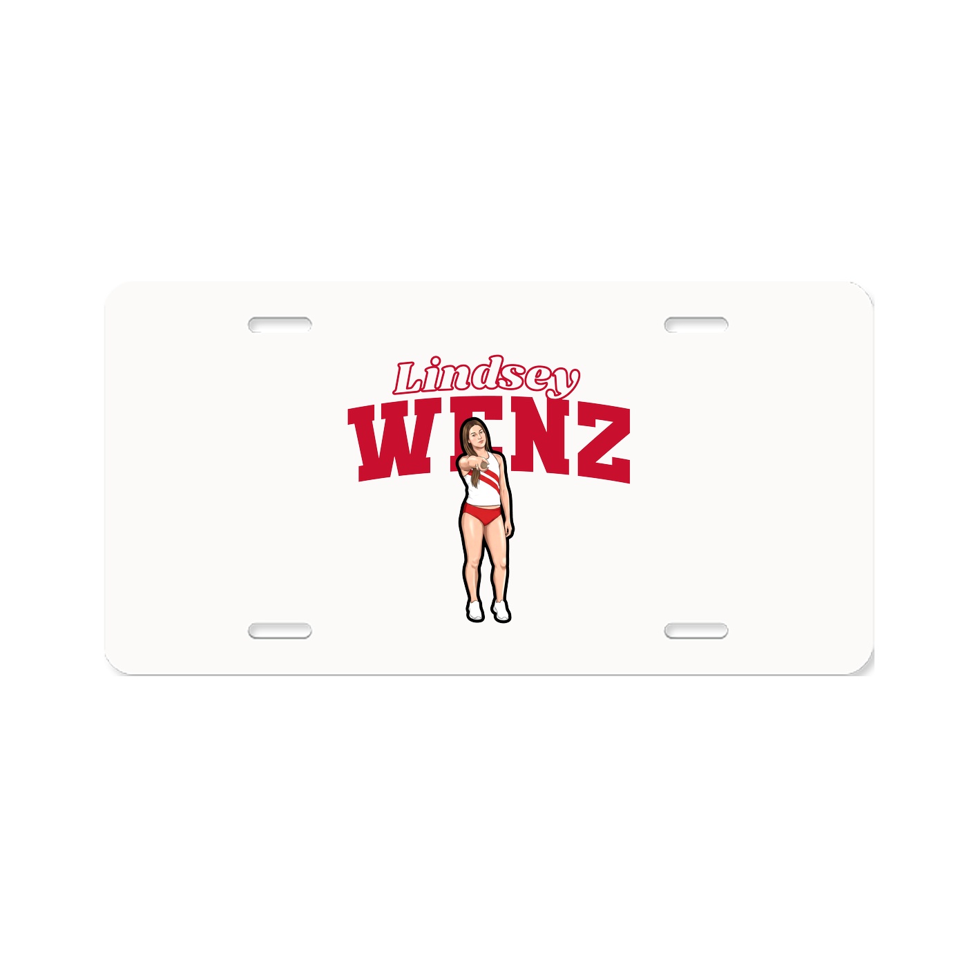 License Plate — Name Arch in Classic