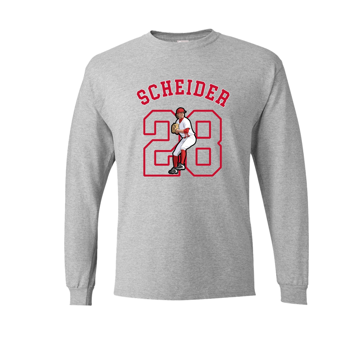 Long Sleeve Tee — Shirsey Arch in Grey