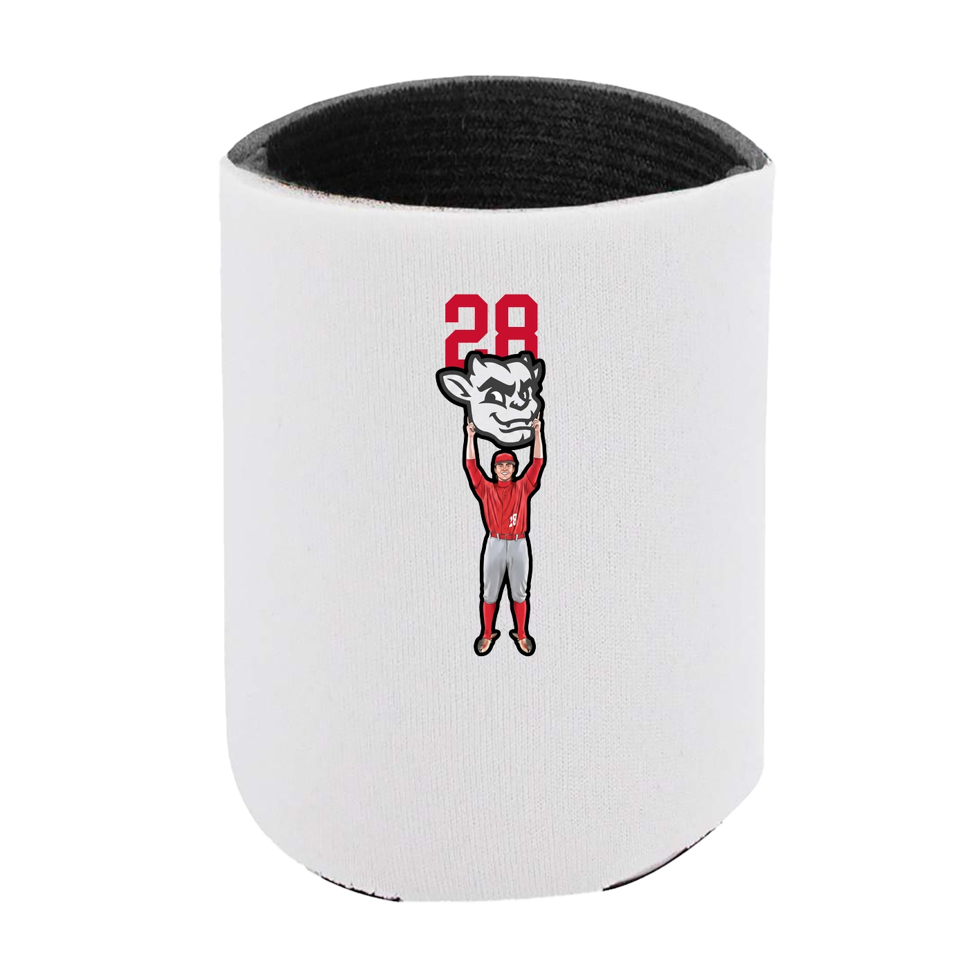 Can Holder — Number Top in White