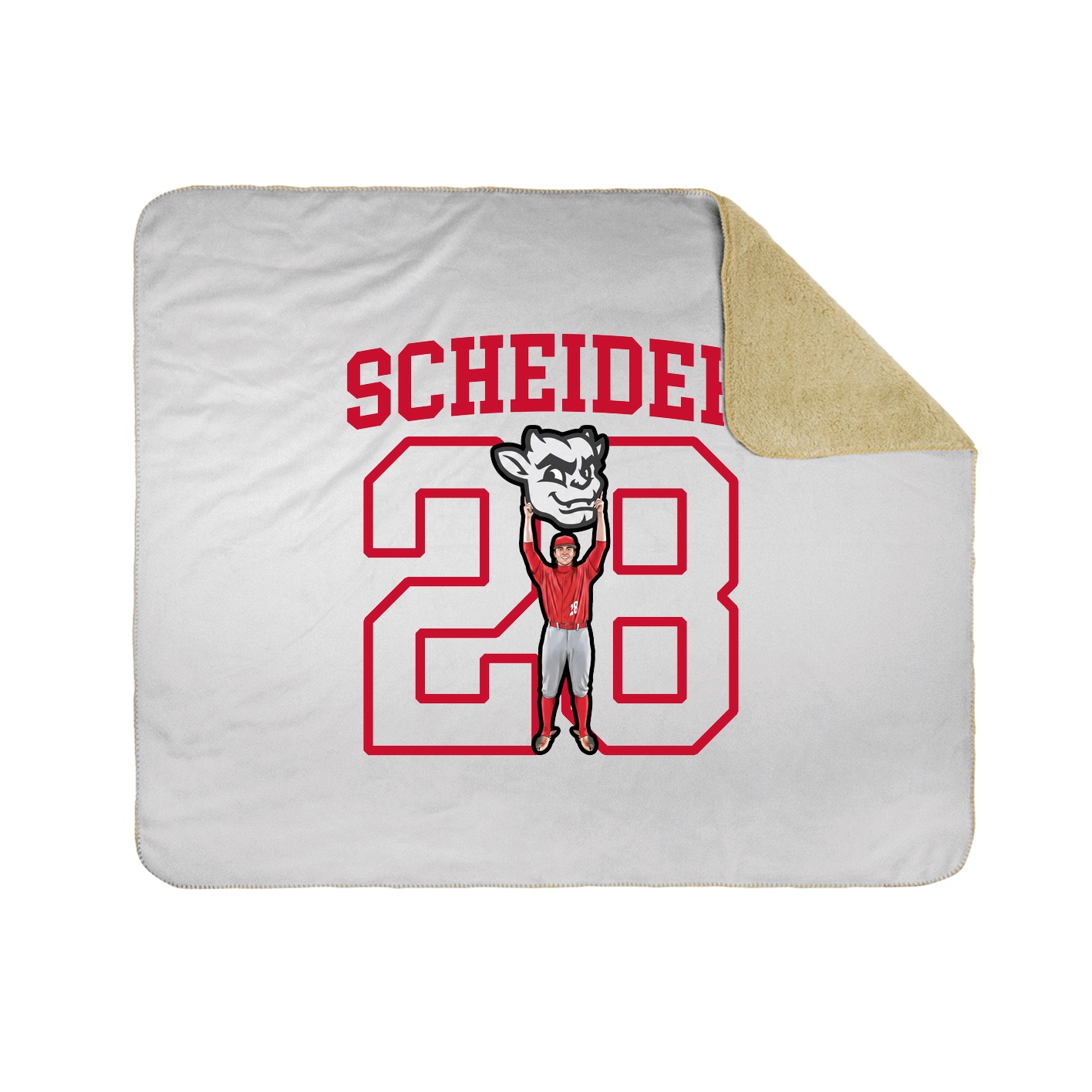 Throw Blanket — Shirsey in White