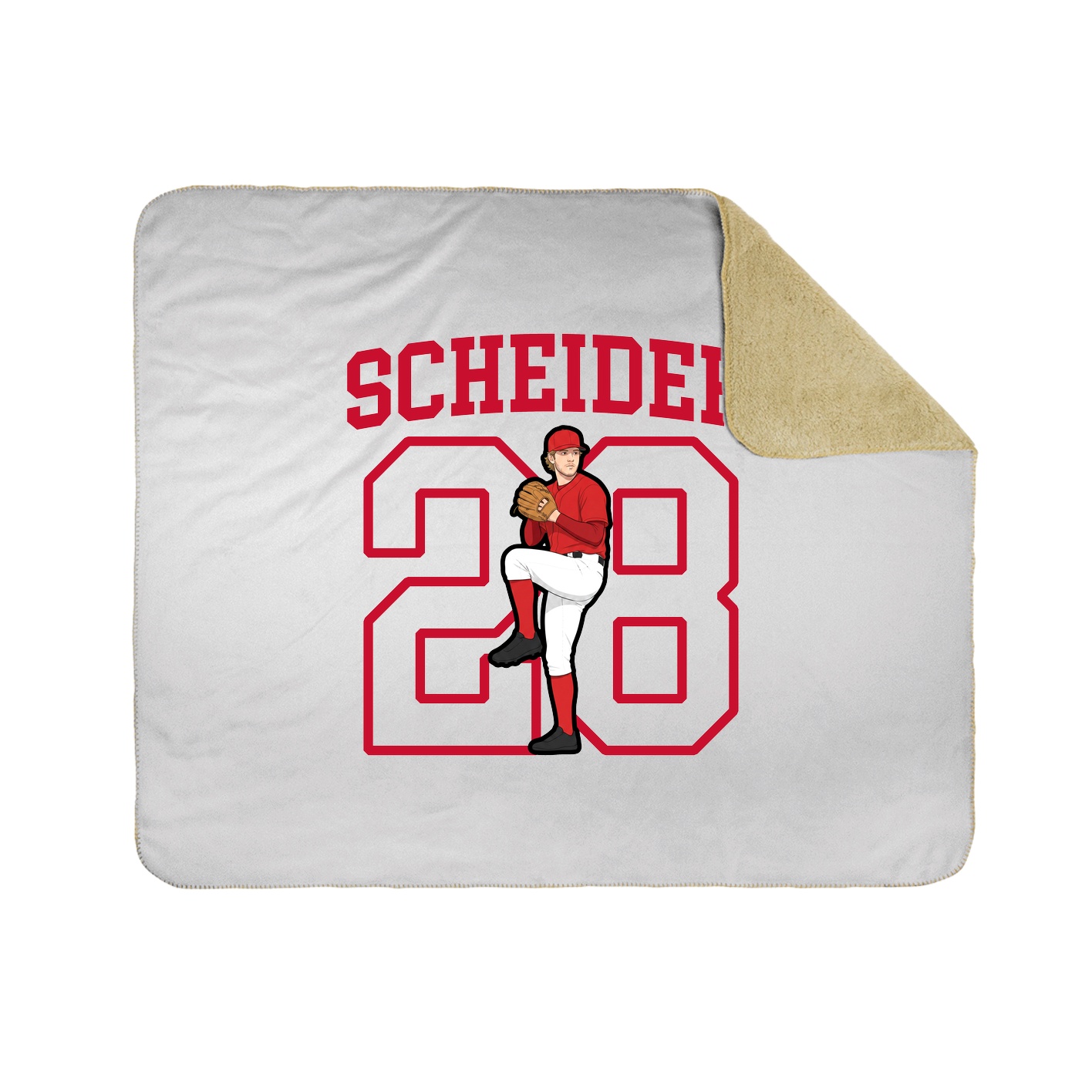 Throw Blanket — Shirsey in White