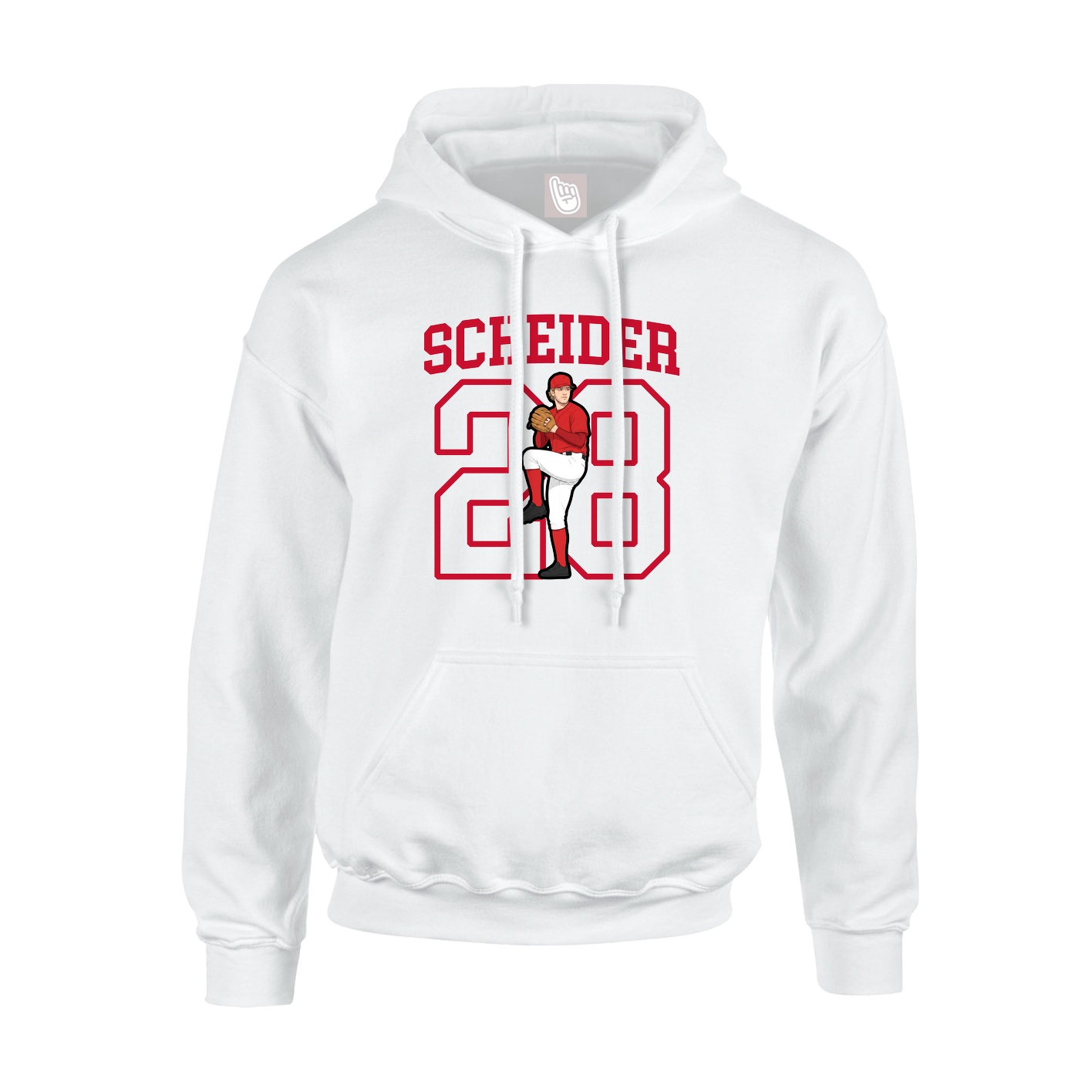 Hoodie — Shirsey in White