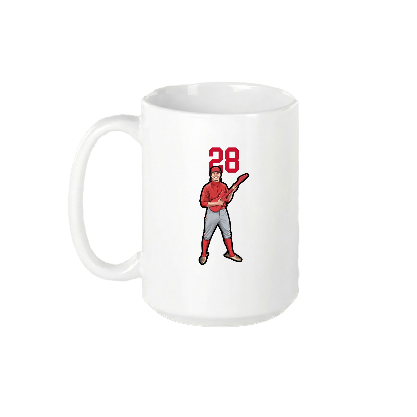 15oz Coffee Mug — Number Top in White