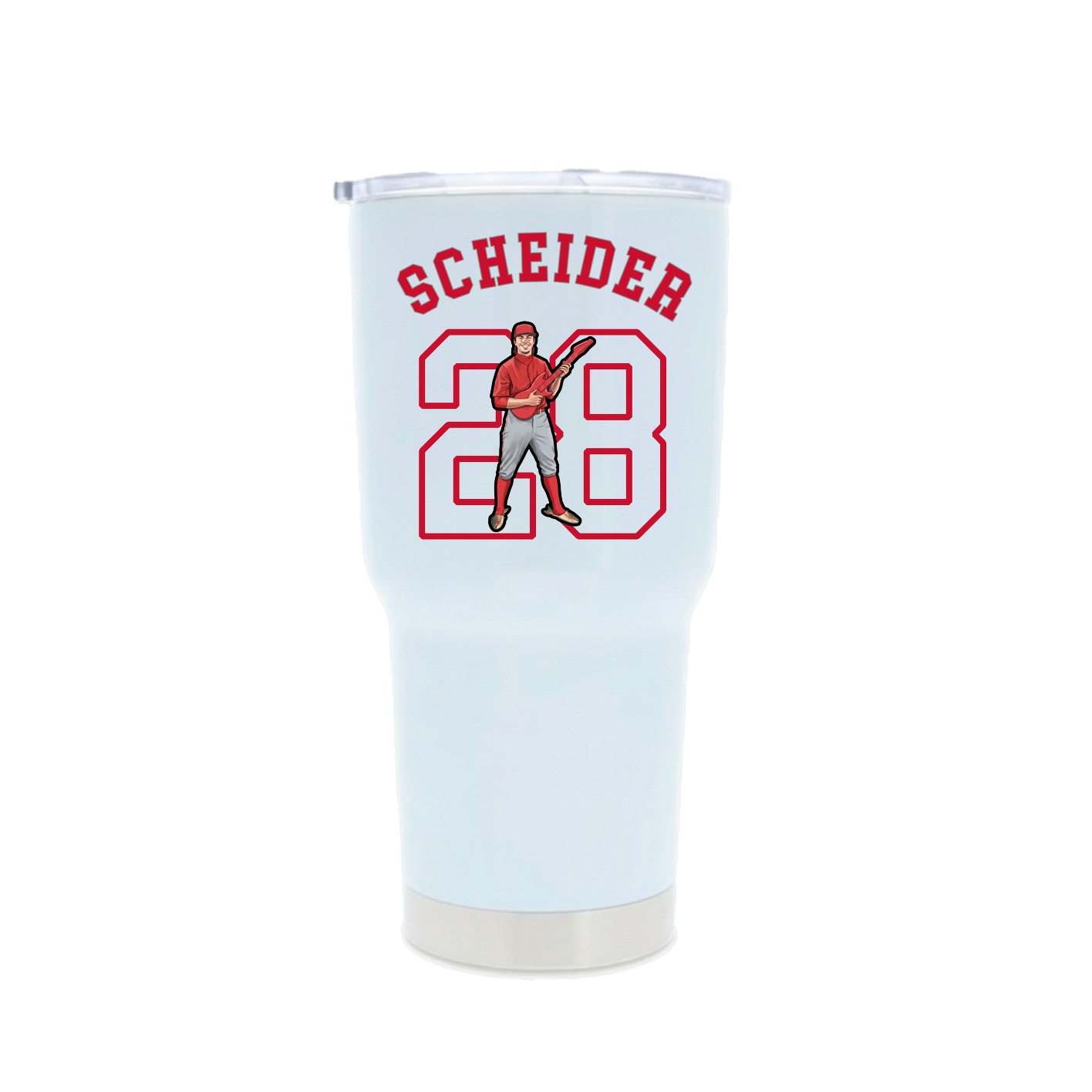 30oz Stainless Steel Tumbler — Shirsey Arch in White