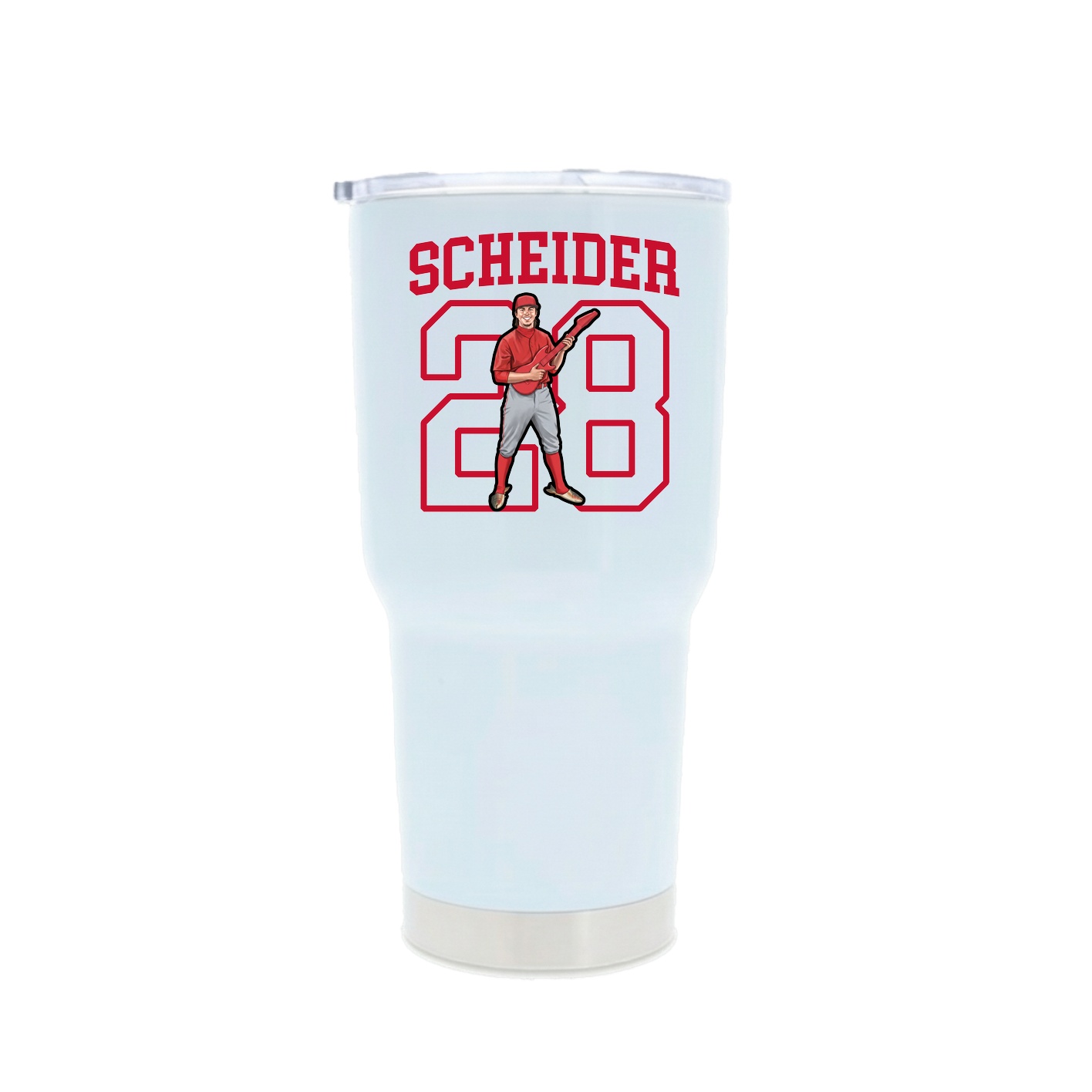 30oz Stainless Steel Tumbler — Shirsey in White