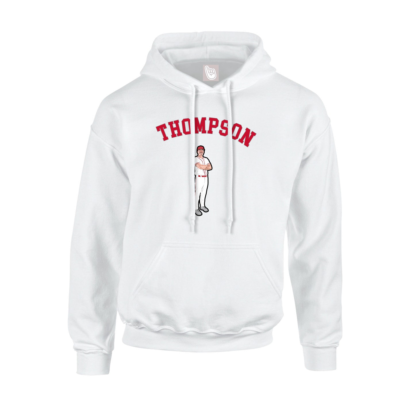 Youth Hoodie — Shirsey Arch in White