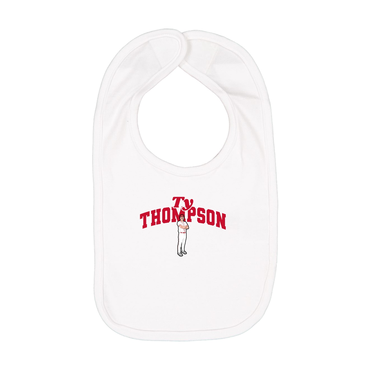 Infant Bib — Signature Arch in White