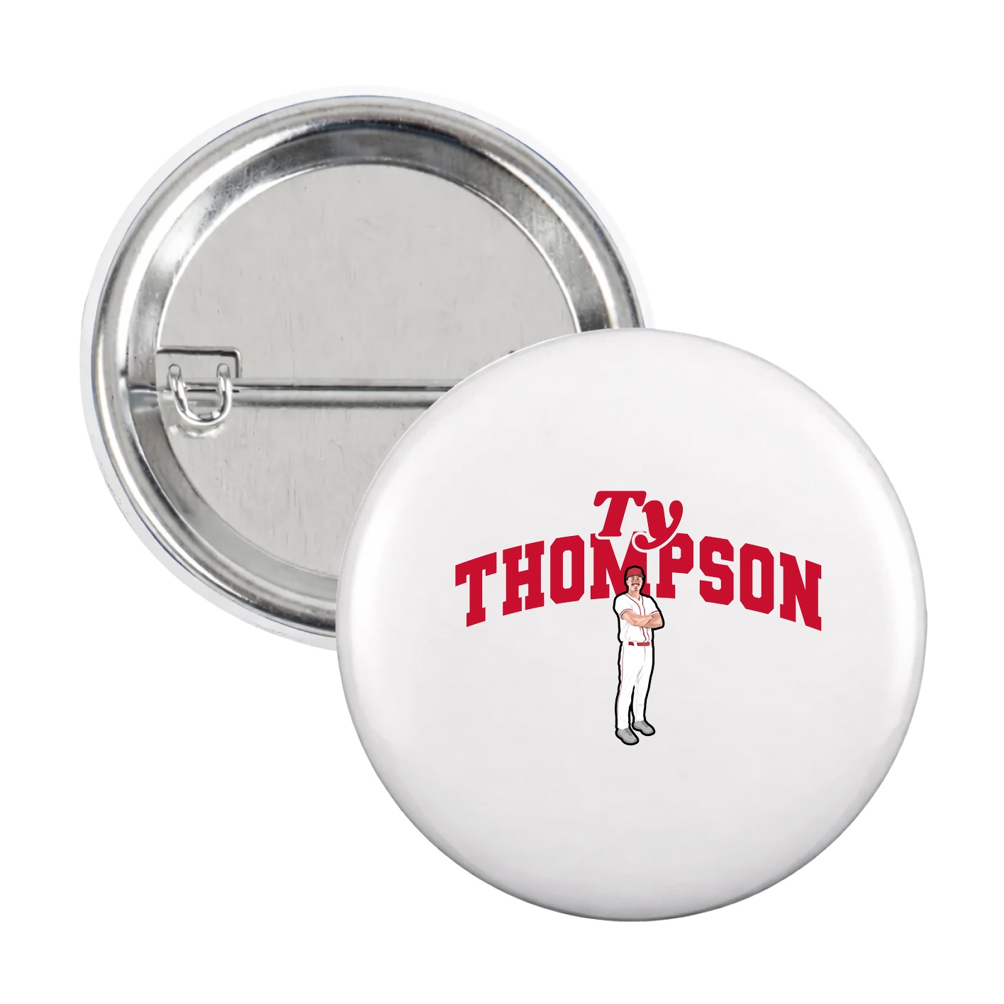 Game Day Button — Signature Arch in White