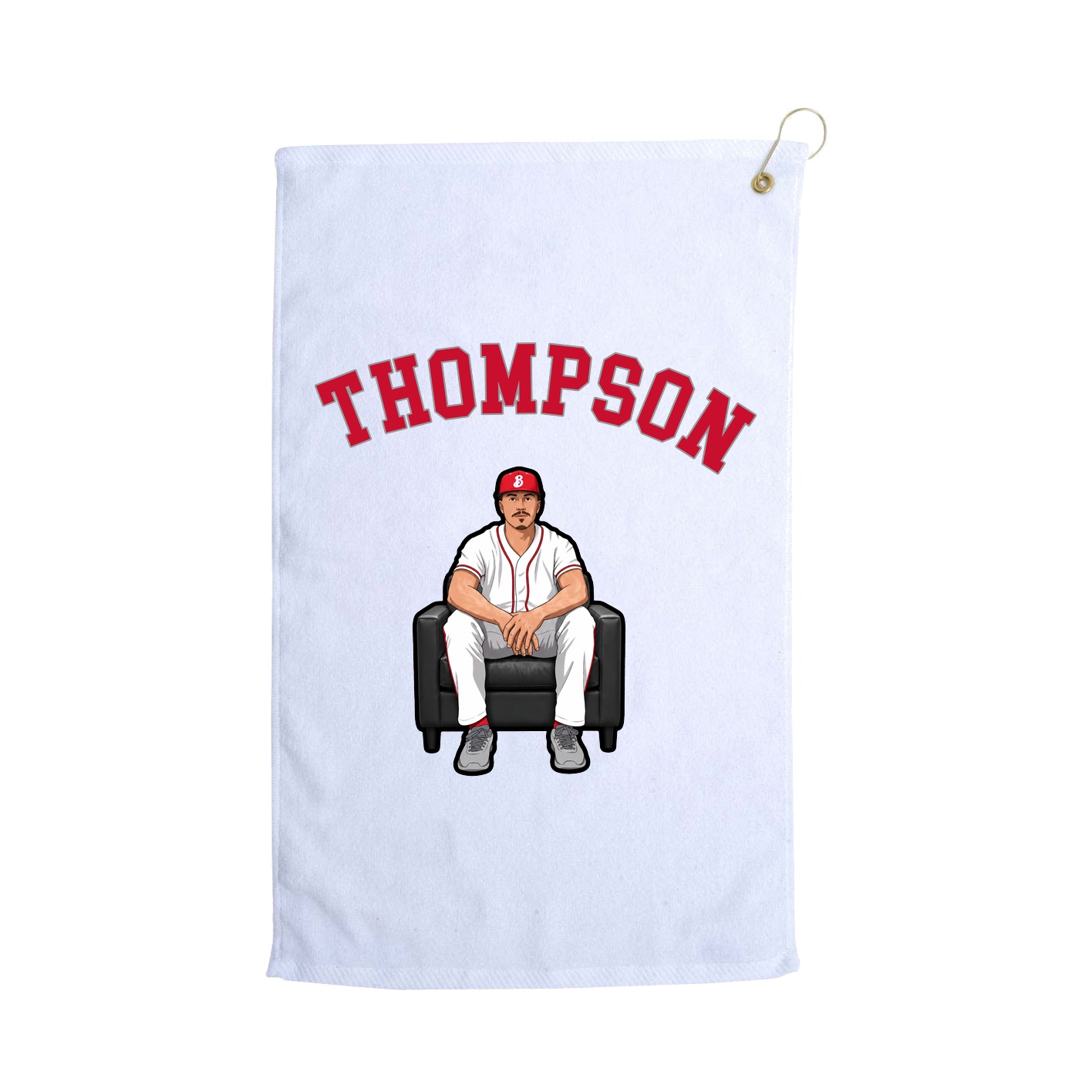 Golf Towel — Shirsey Arch in White
