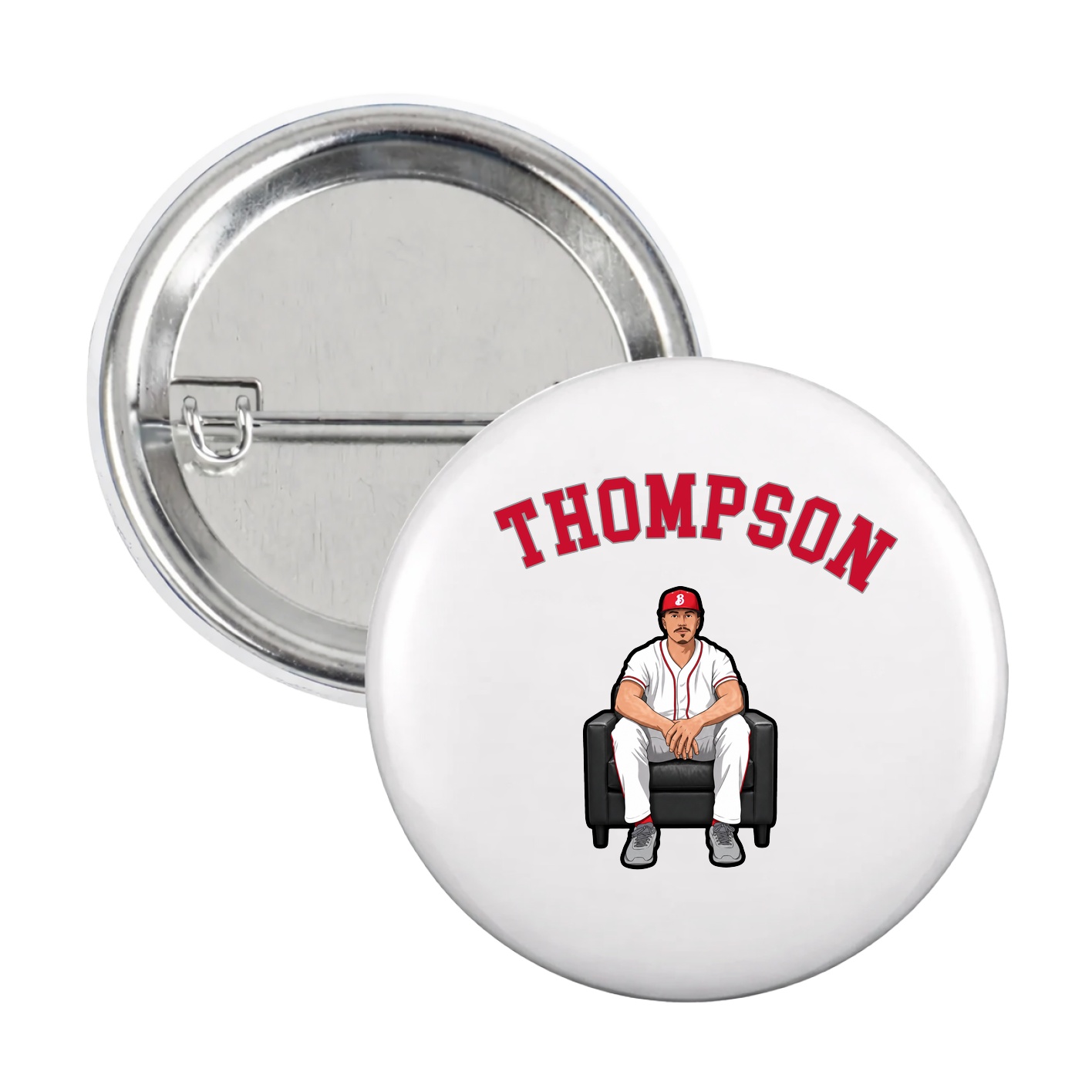 Game Day Button — Shirsey Arch in White