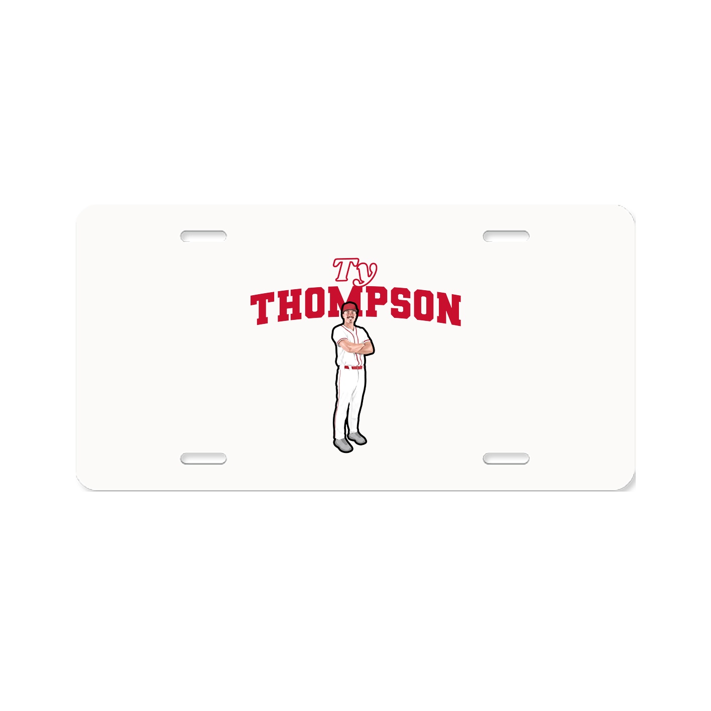 License Plate — Name Arch in Classic