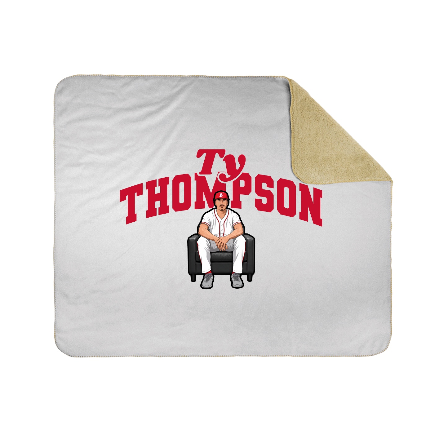 Throw Blanket — Signature Arch in White