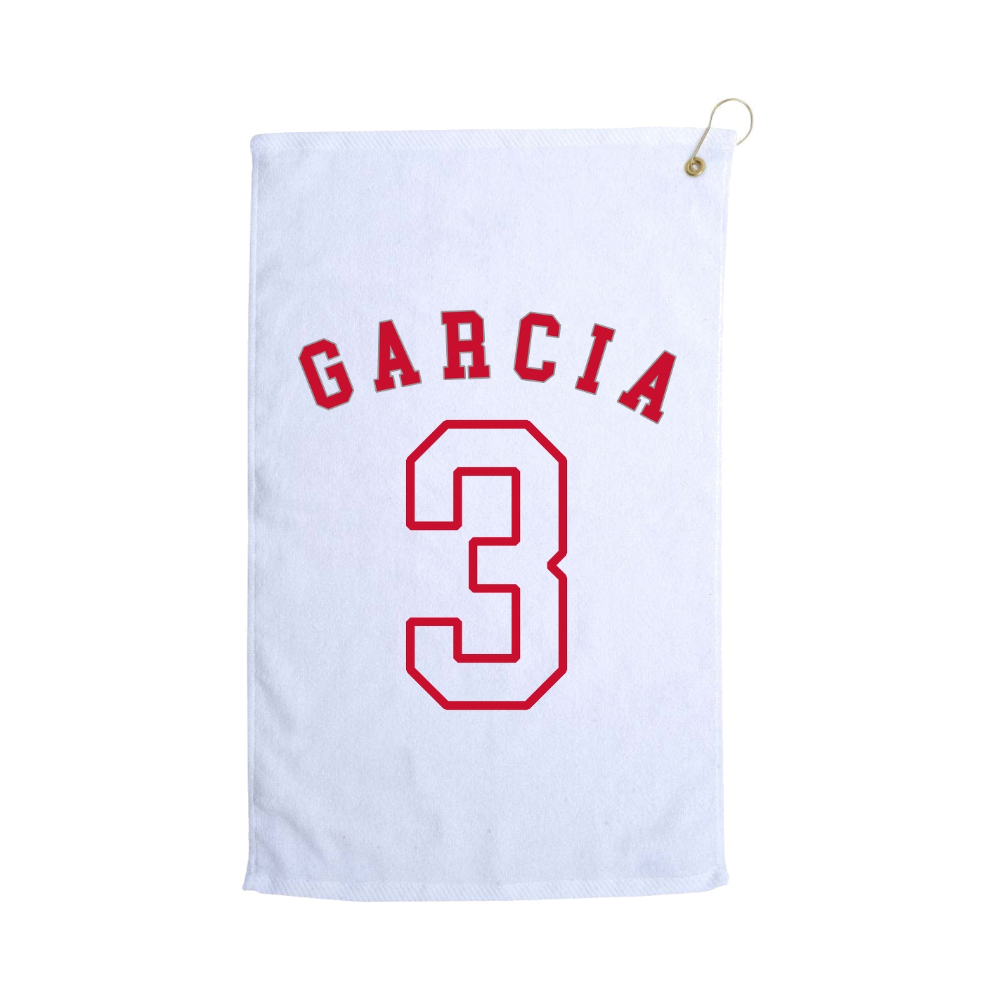 Golf Towel — Shirsey Arch in White