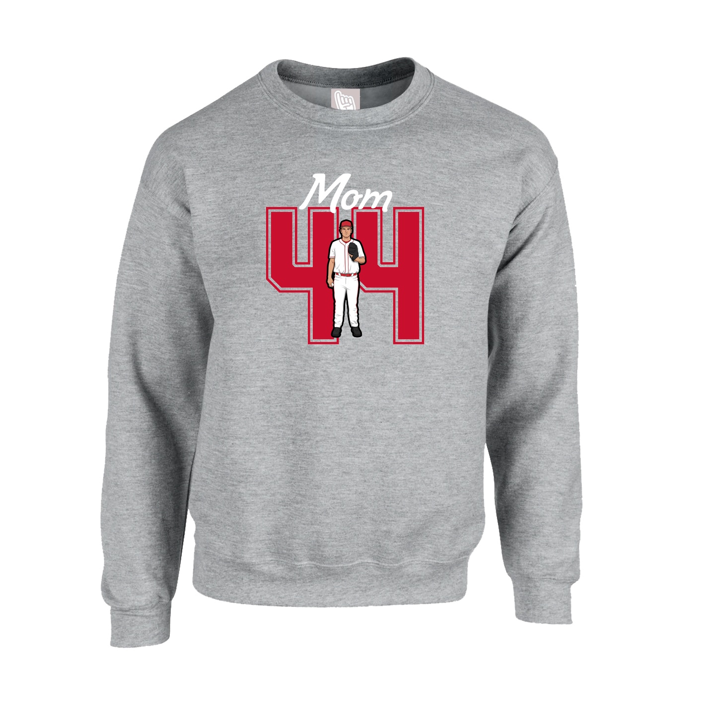 Fleece Crew — Mothers Day Shirsey in Grey