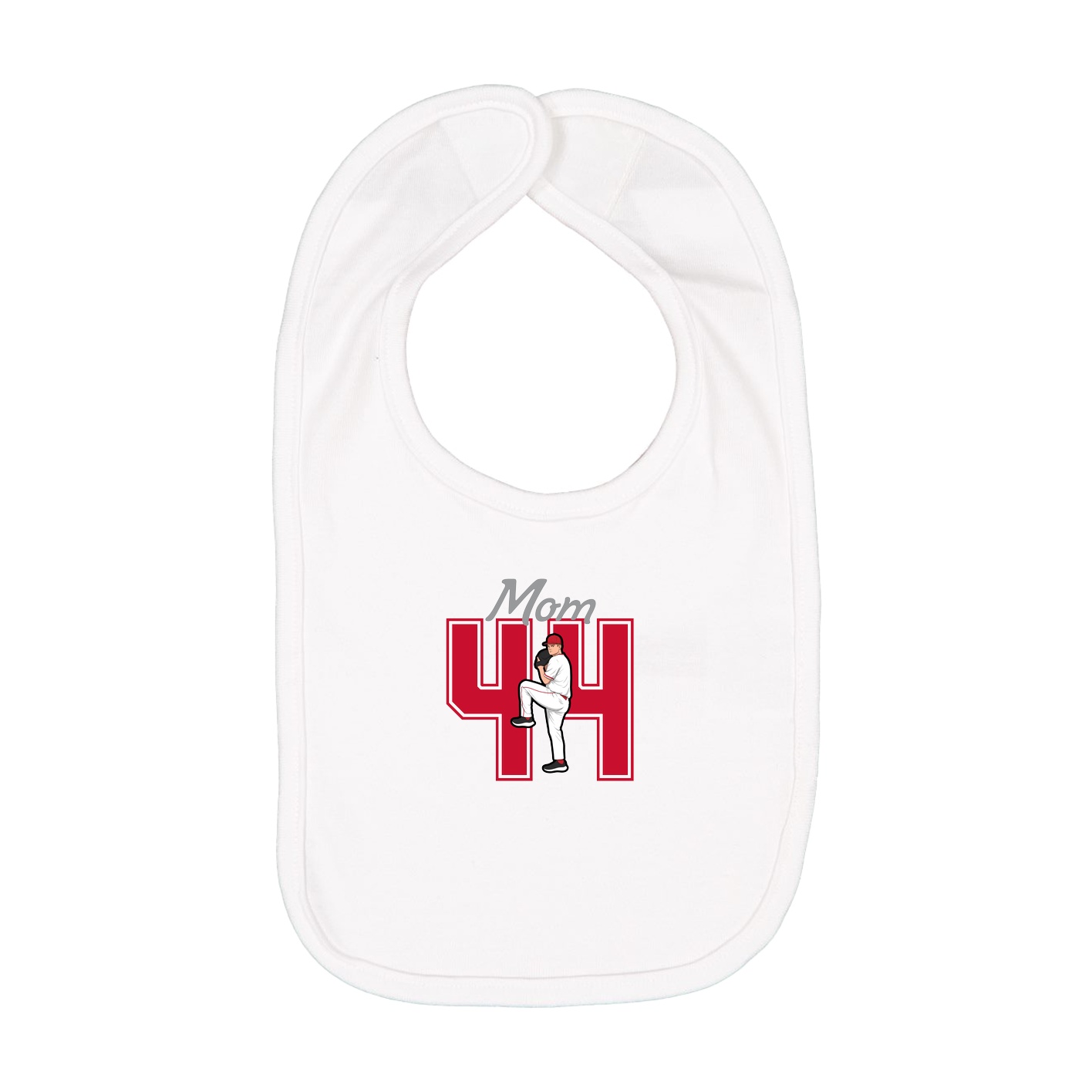 Infant Bib — Mothers Day Shirsey in White