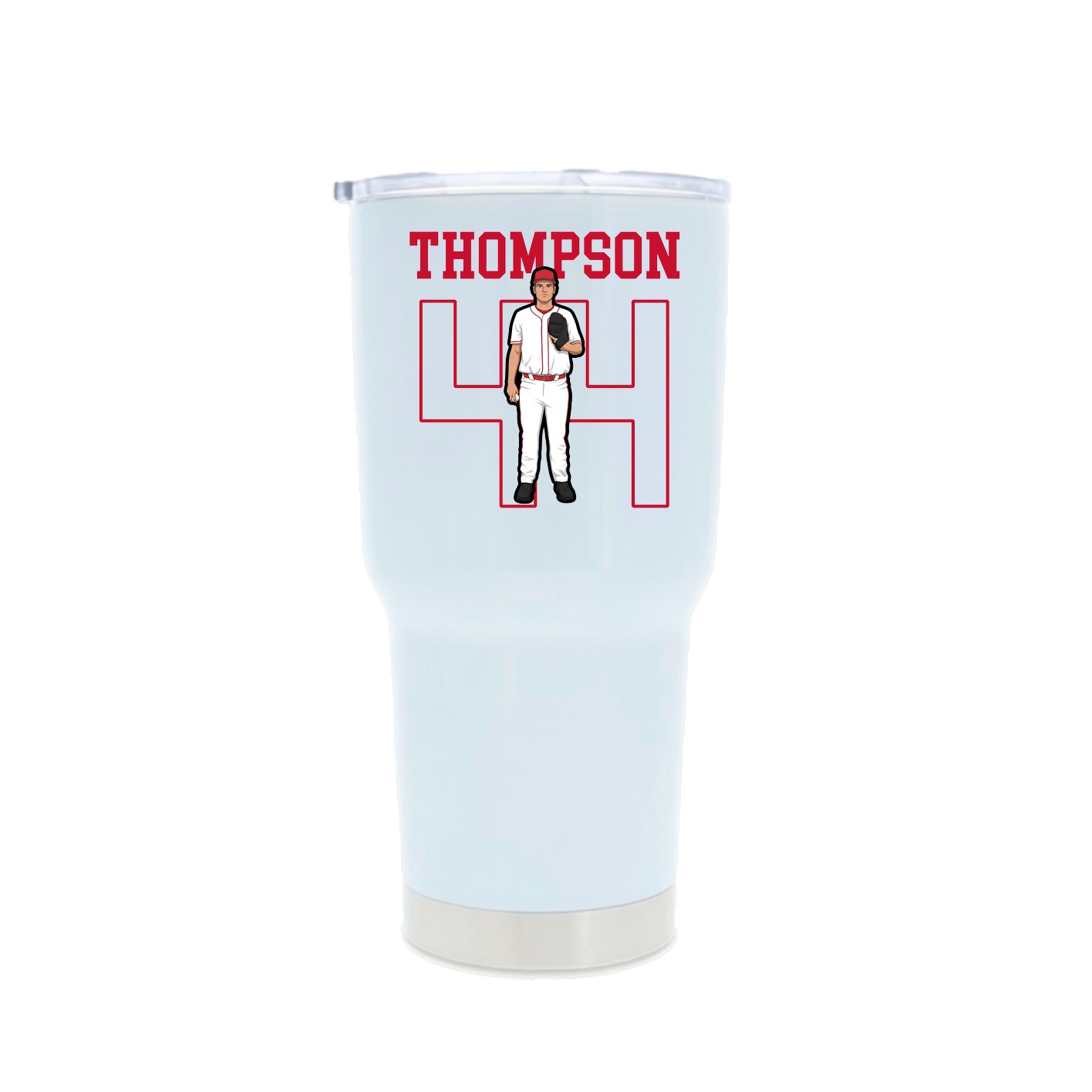 30oz Stainless Steel Tumbler — Shirsey in White