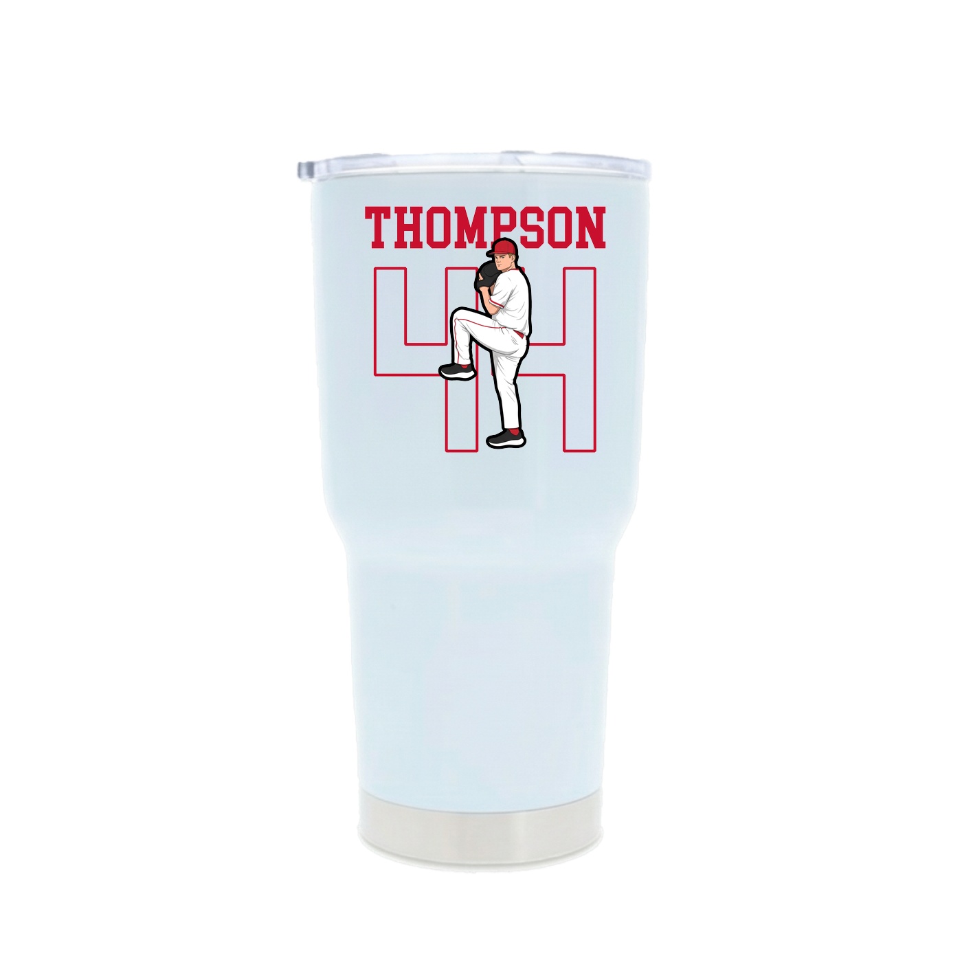 30oz Stainless Steel Tumbler — Shirsey in White