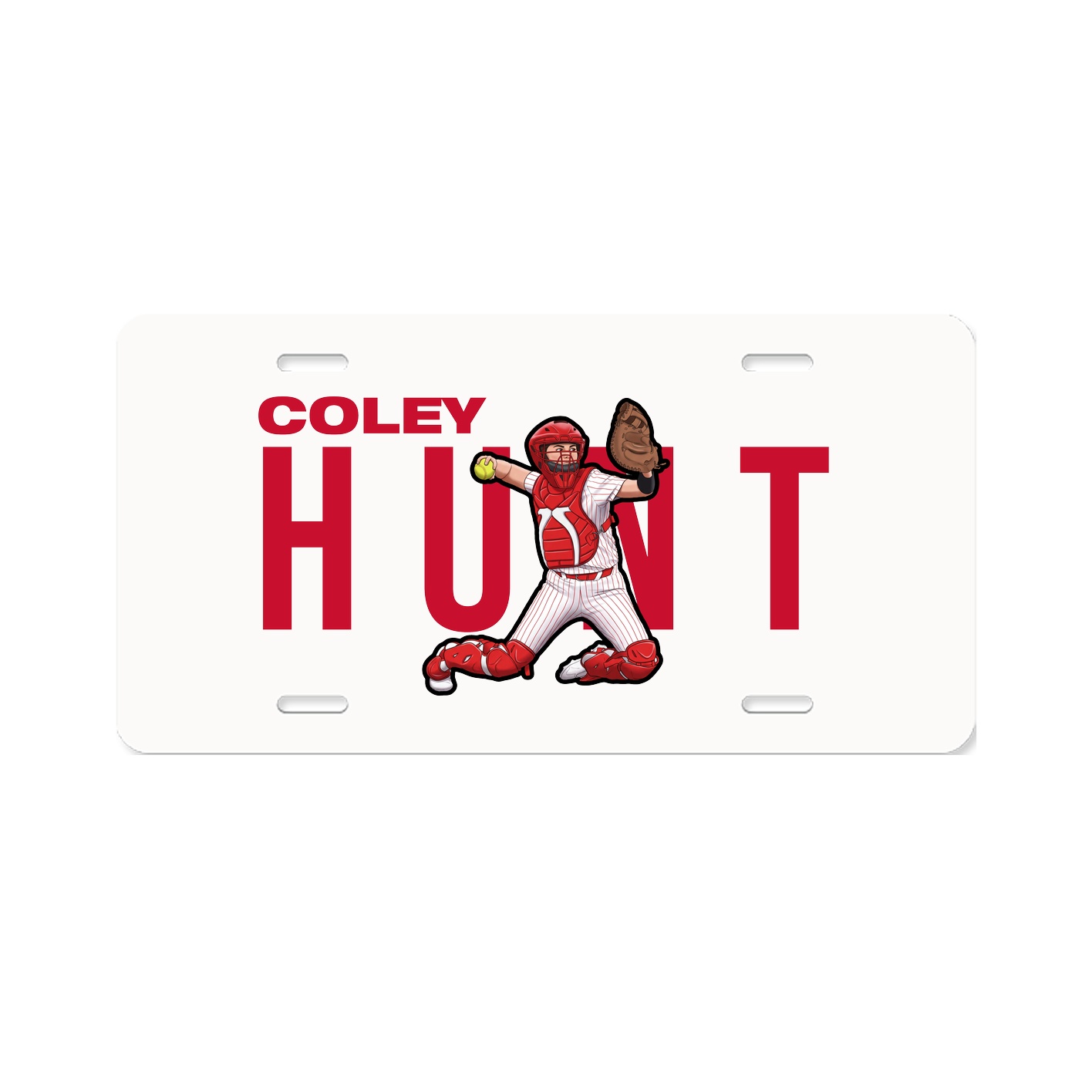 License Plate — Player Name in Classic