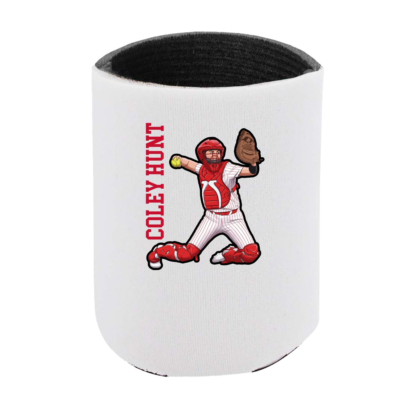 Can Holder — Name Vertical in White