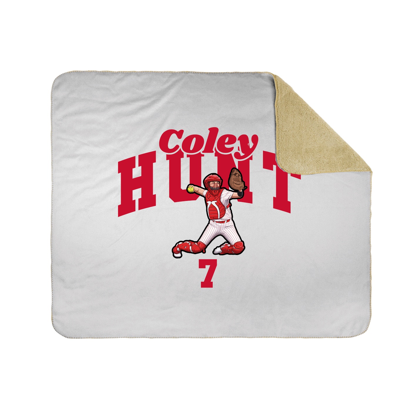 Throw Blanket — Signature Arch in White