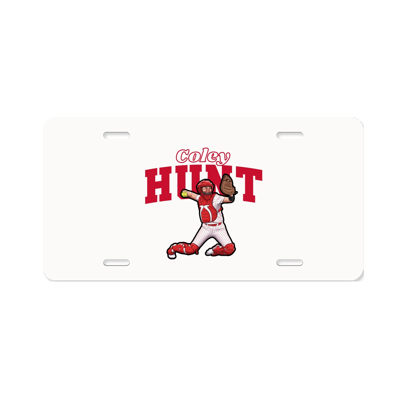 License Plate — Name Arch in Classic