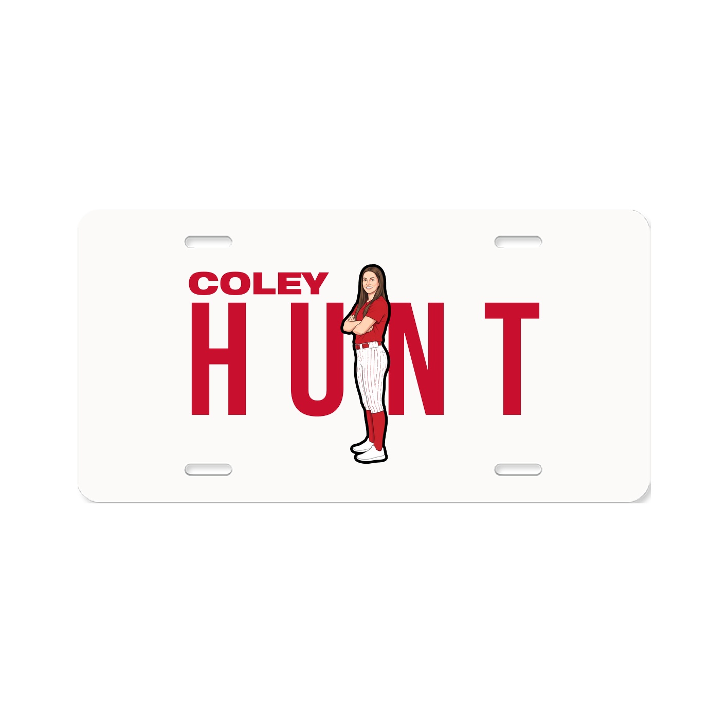 License Plate — Player Name in Classic