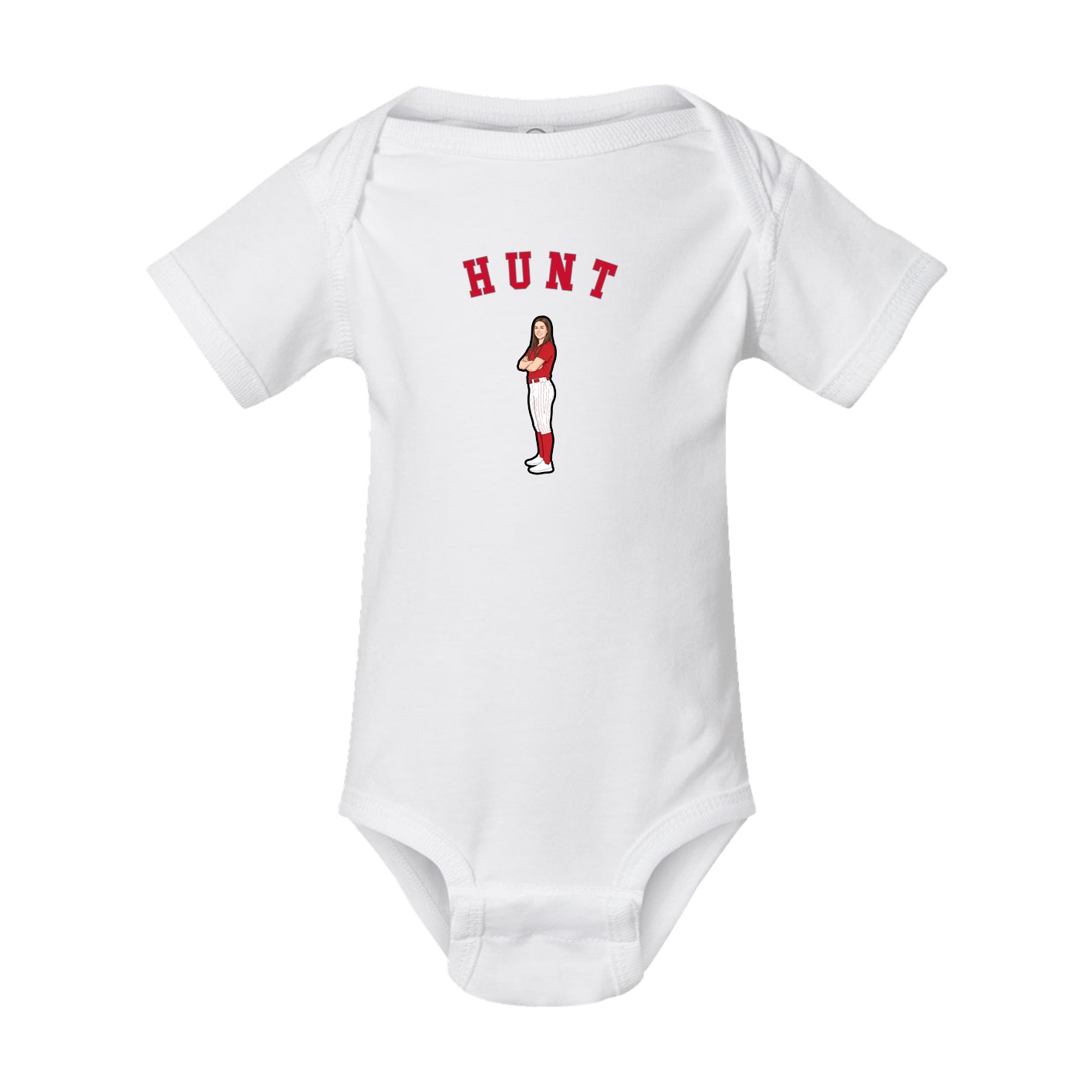 Baby Onesie — Shirsey Arch in White
