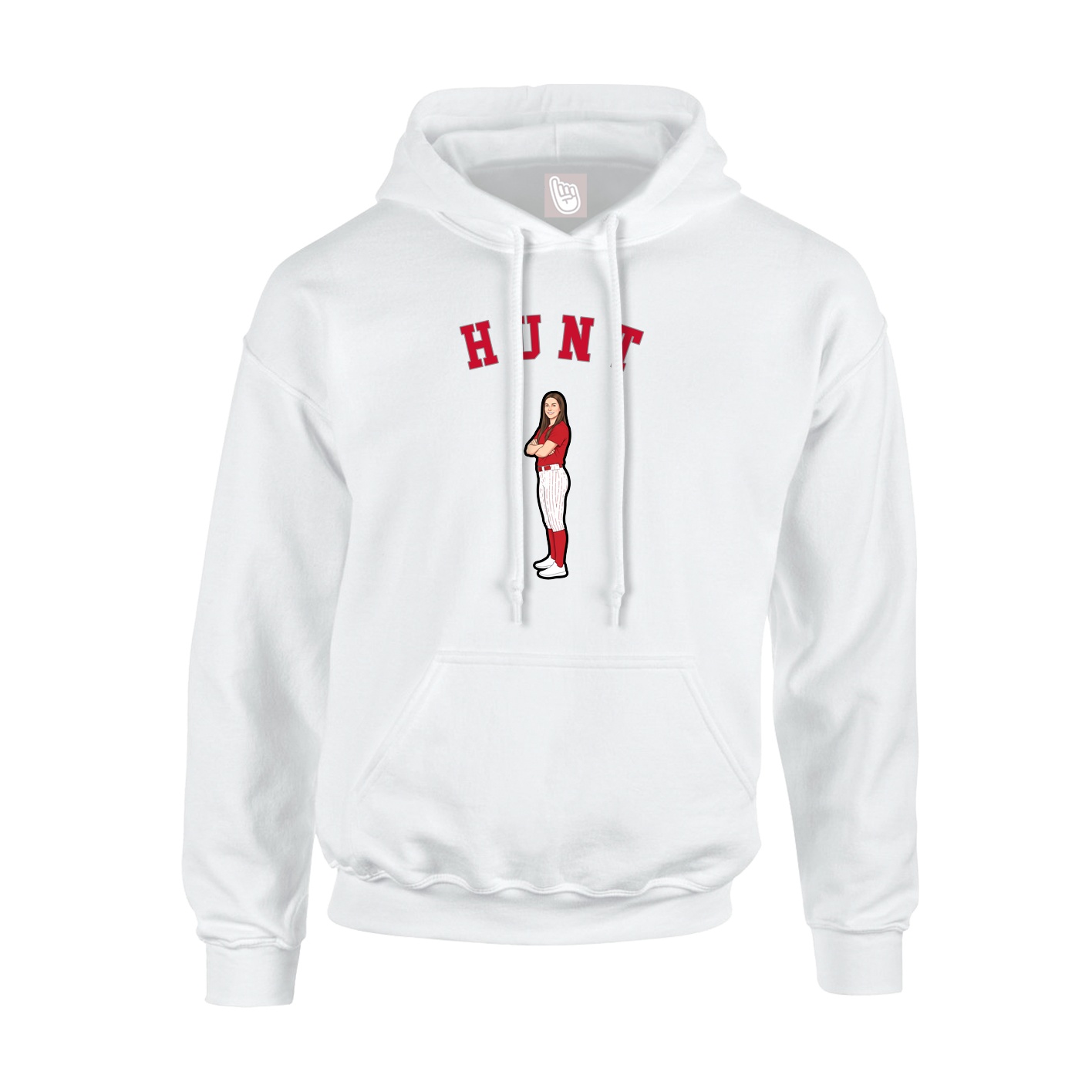 Youth Hoodie — Shirsey Arch in White